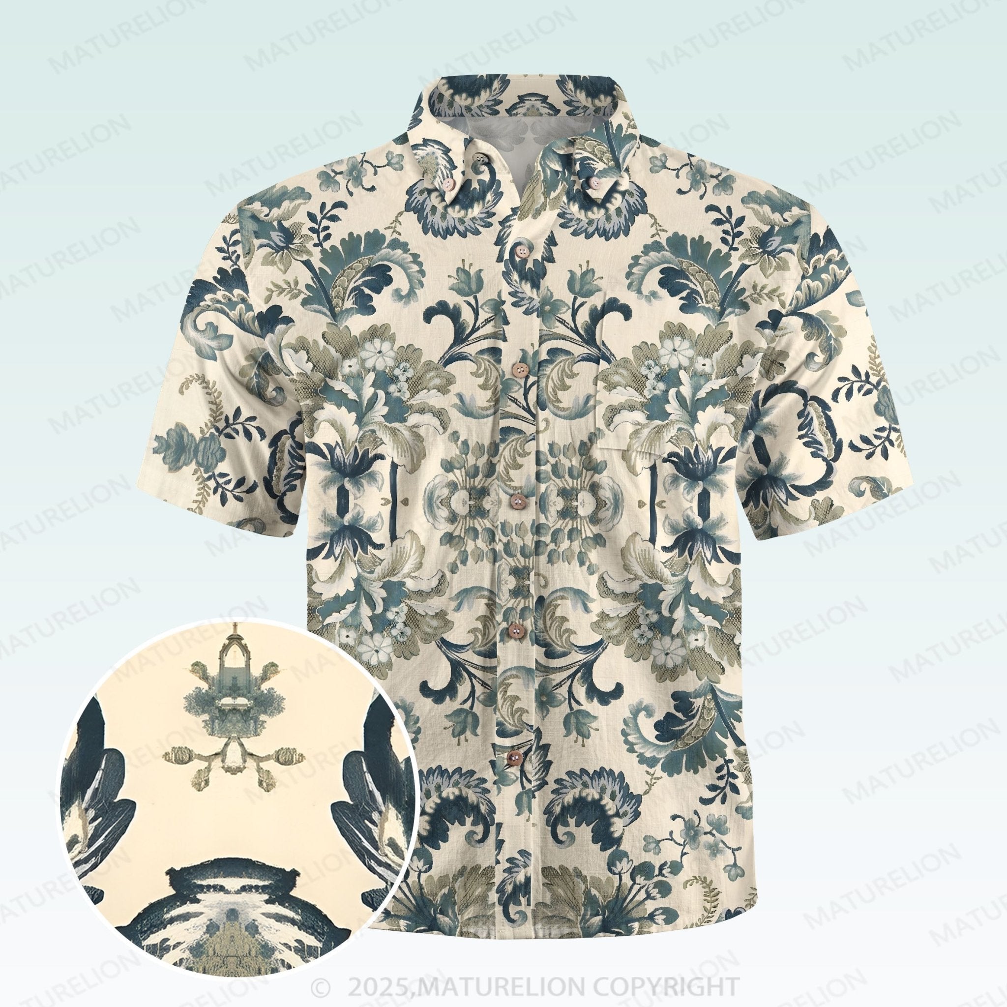 Maturelion Men's Hawaiian Shirt Endearing Playful Hawaiian Shirt