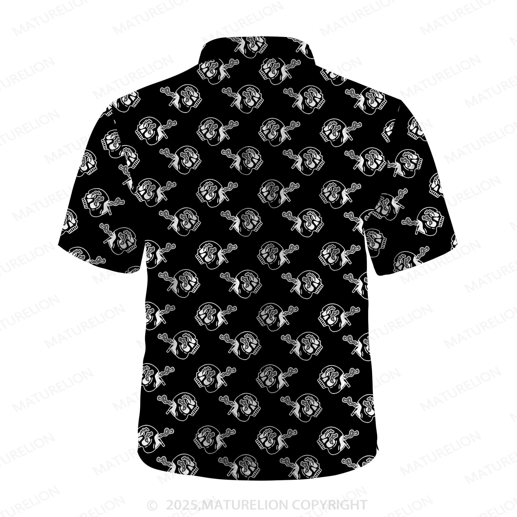 Maturelion Men's Hawaiian Shirt Vintage Island Hawaiian Shirt