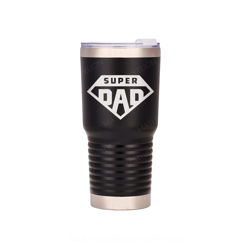Maturelion Super Dad Laser Engraved Travel Mug