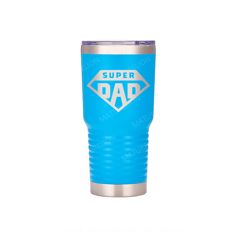 Maturelion Super Dad Laser Engraved Travel Mug