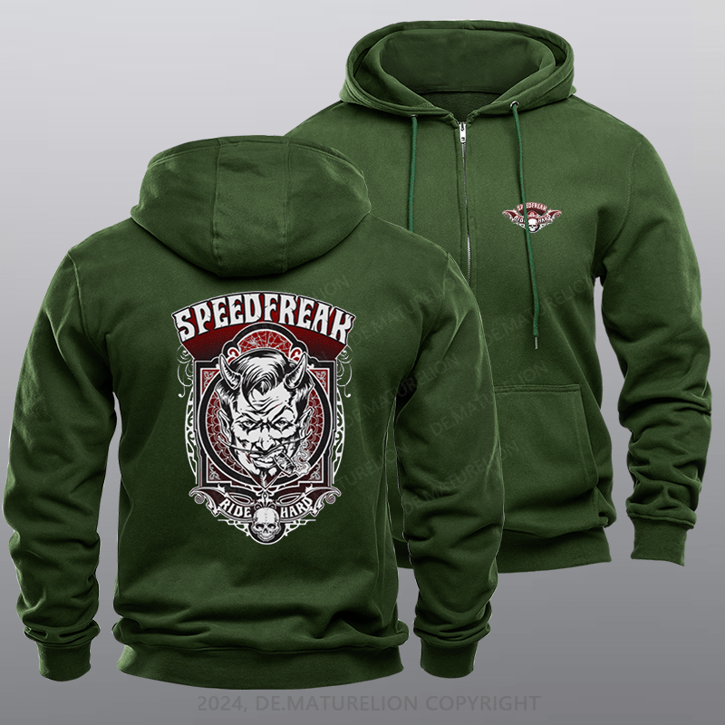 Maturelion Men's Hoodie Hellraiser Zipper Hoodie