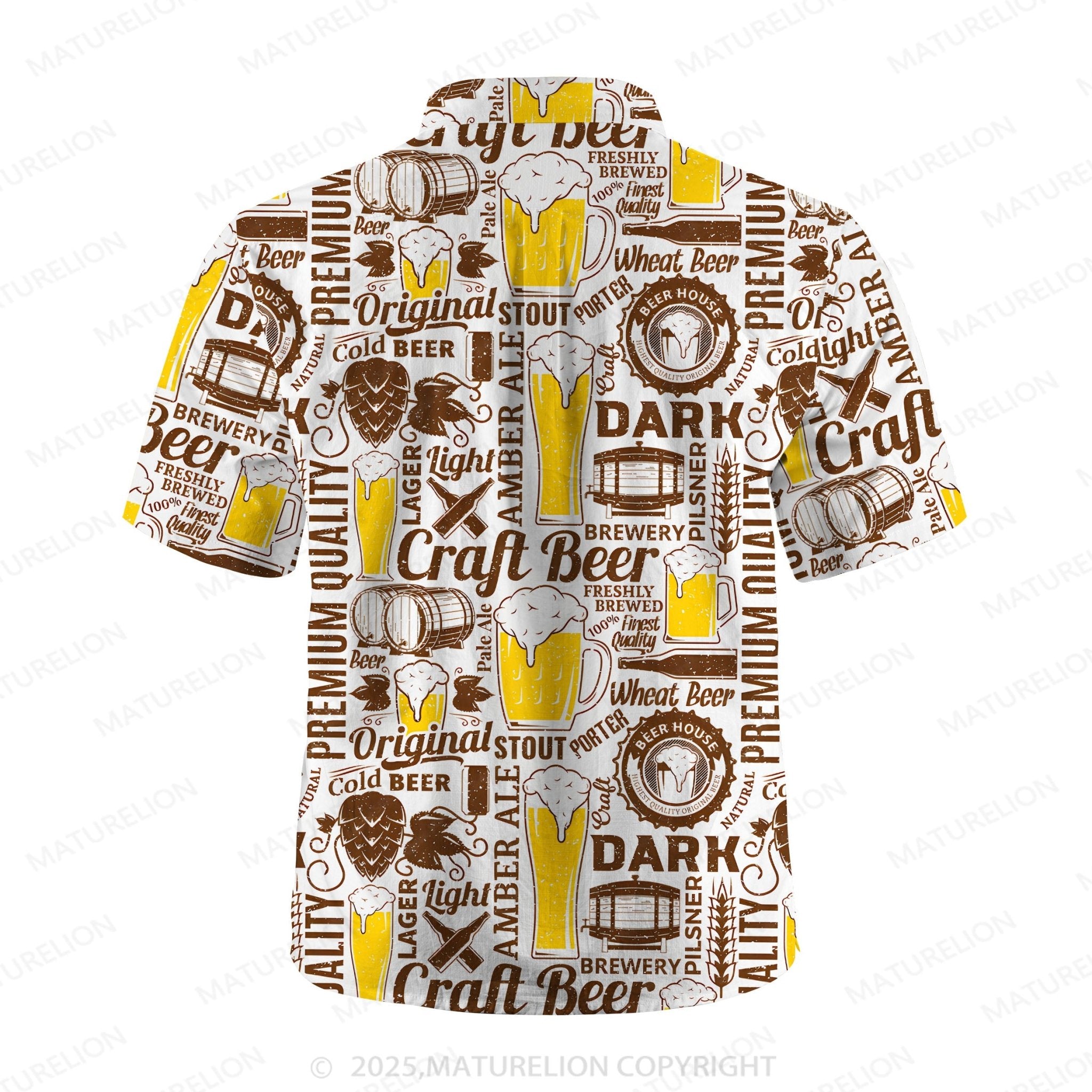Maturelion Men's Hawaiian Shirt Palm Paradise Hawaiian Shirt