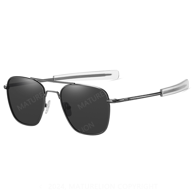 Maturelion Polarized Square Aviator Sunglasses for Men