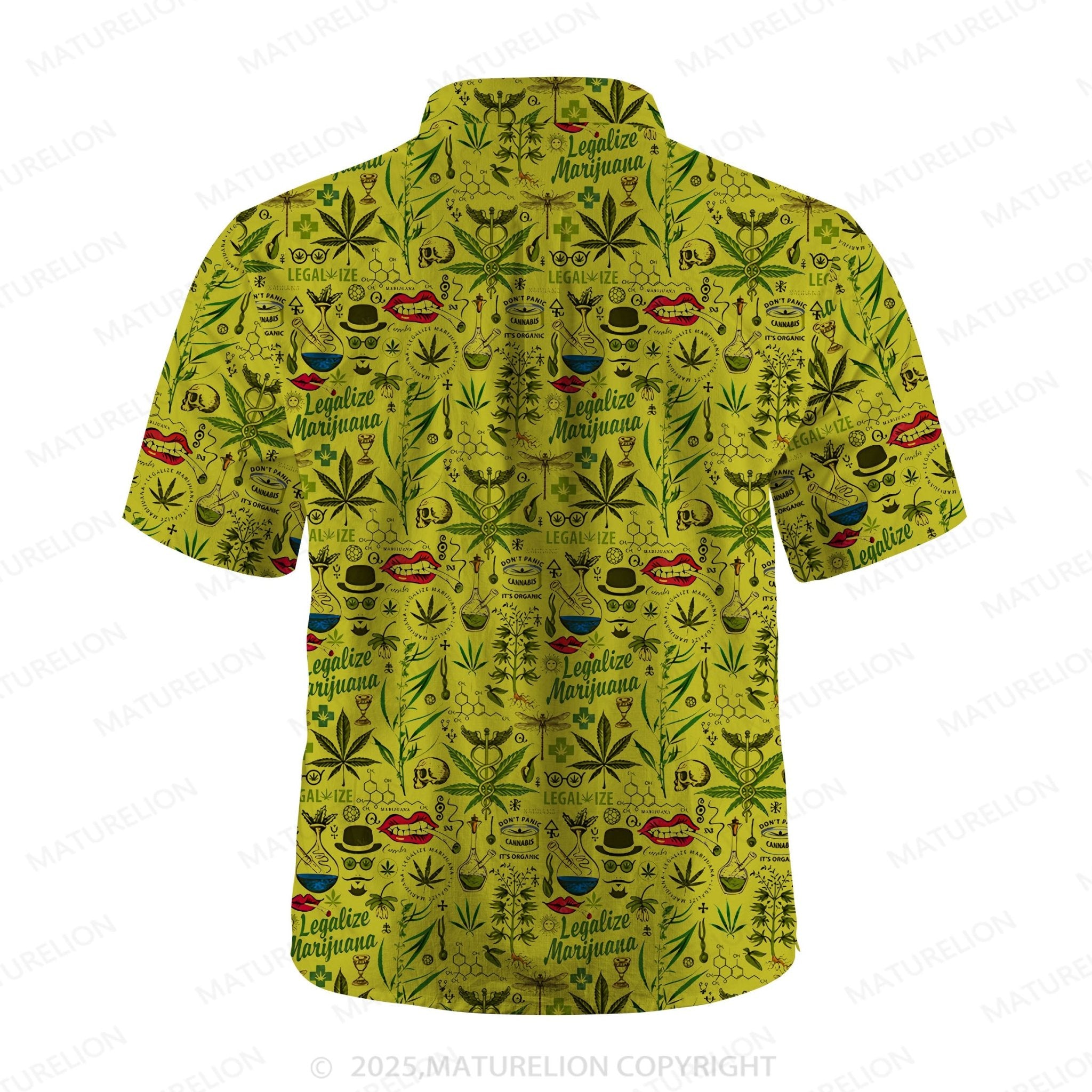 Maturelion Men's Hawaiian Shirt Summer Heat Hawaiian Shirt