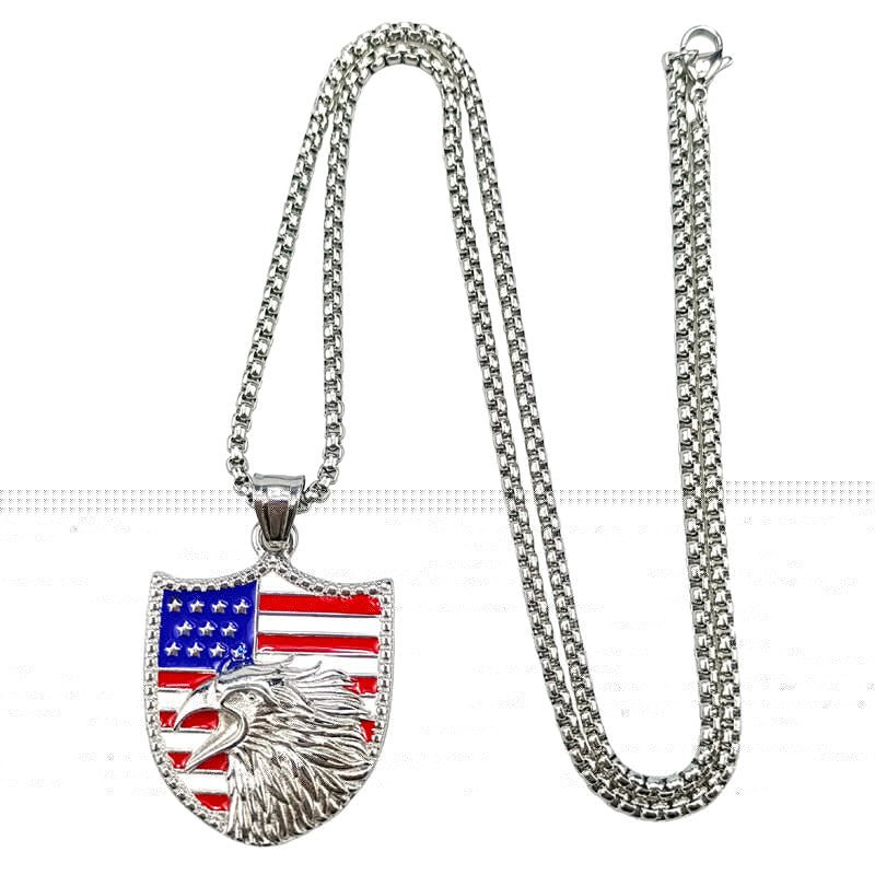 Maturelion US flag jewelry for men