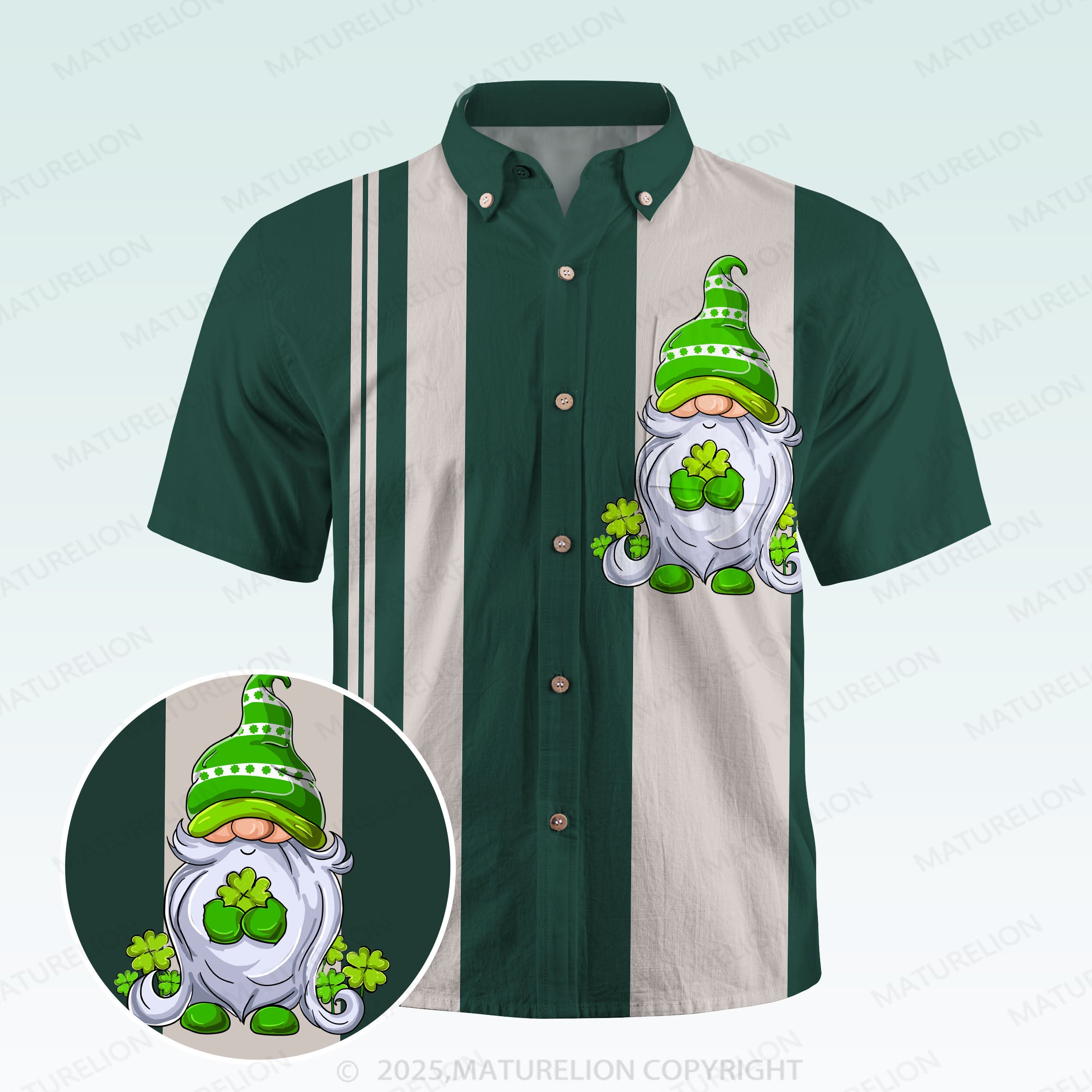 Maturelion St. Patrick's Hawaiian Shirt Vintage Irish Style Meets Aloha Hawaiian Shirt