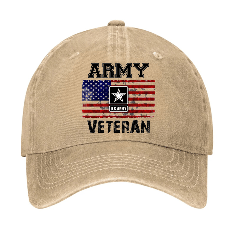 Maturelion Custom Cap Army U.S.Army Veteran Cap(Free Customization)