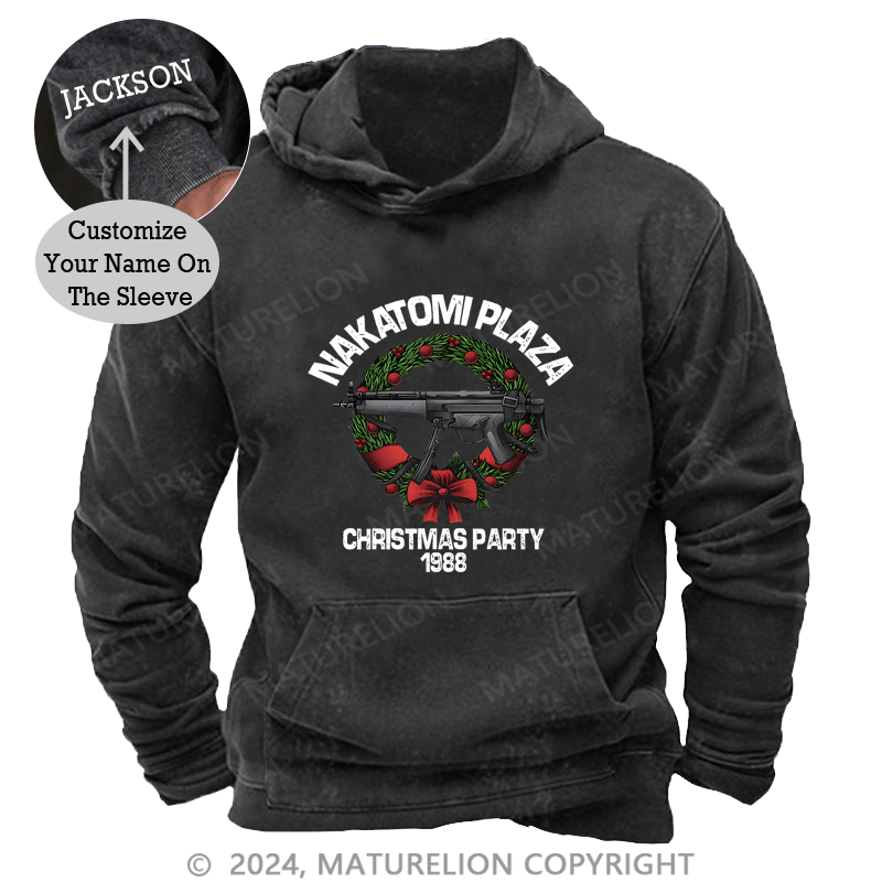 Maturelion Christmas Hoodie Nakatomi Plaza Christmas Party 1989 Custom Hoodie