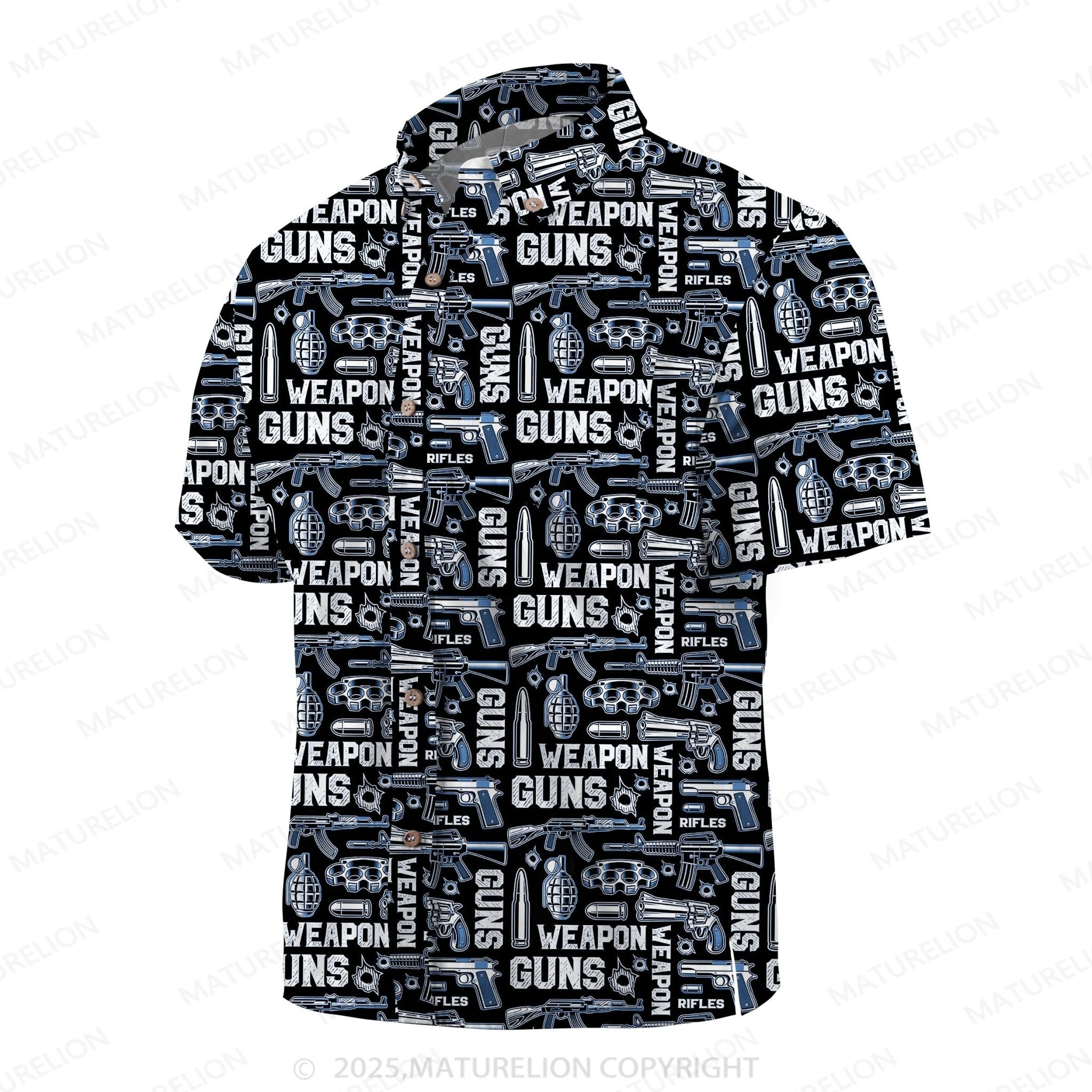 Maturelion Men's Hawaiian Shirt Tropical Breeze Hawaiian Shirt