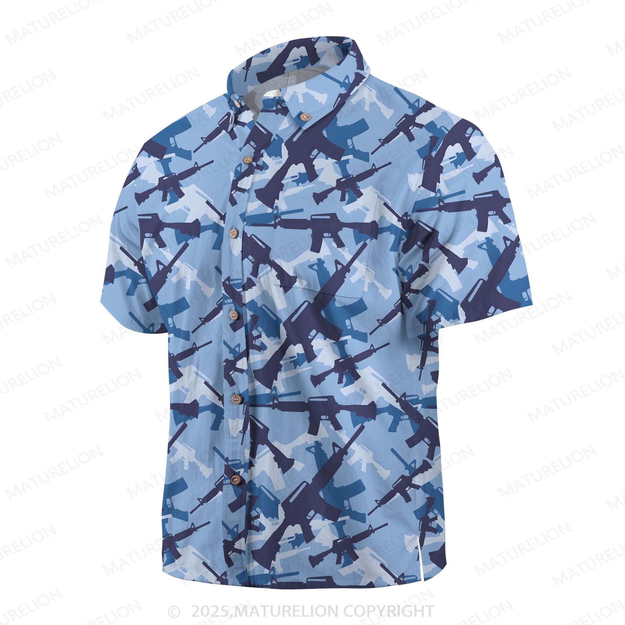 Maturelion Men's Hawaiian Shirt Island Dream Hawaiian Shirt