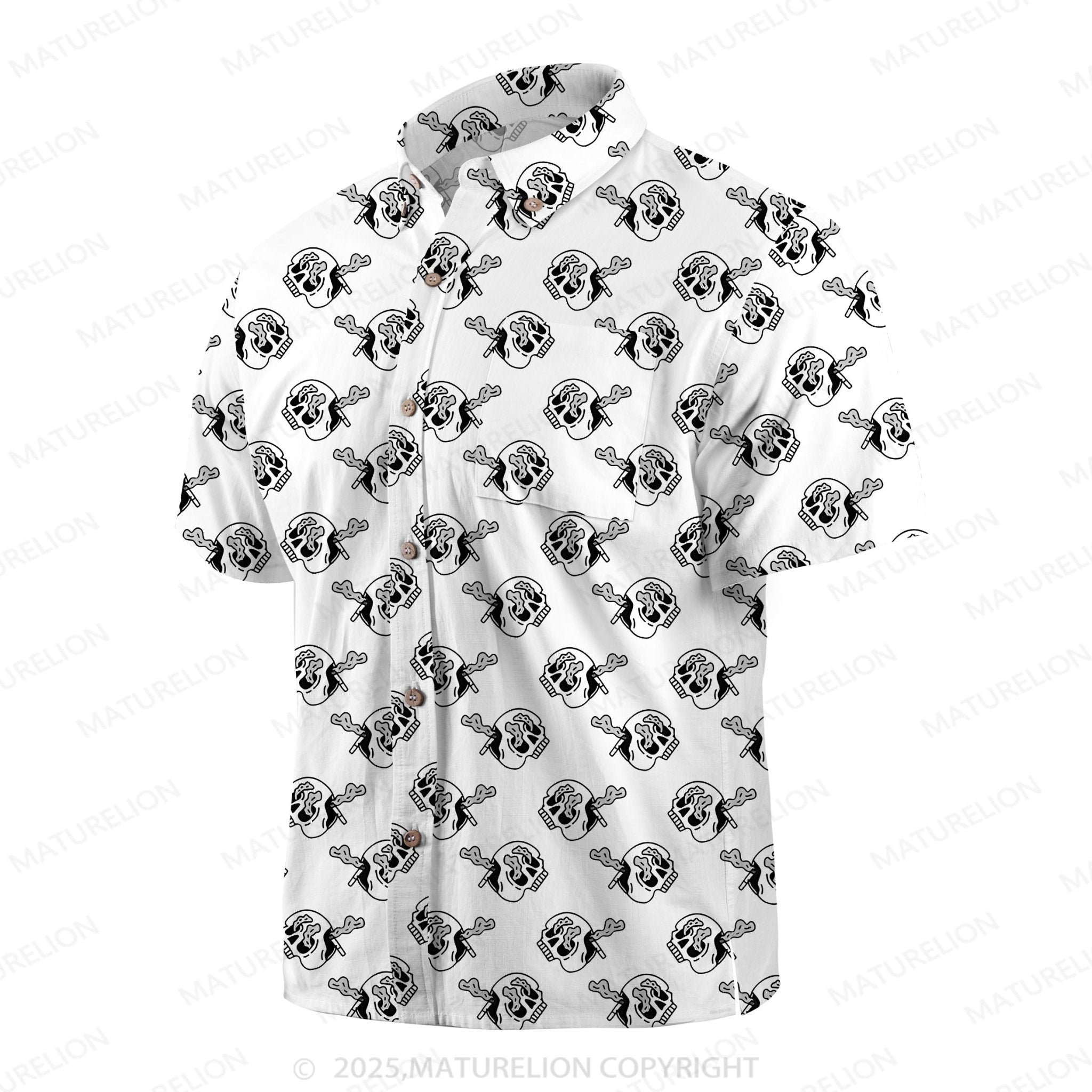 Maturelion Men's Hawaiian Shirt Vintage Island Hawaiian Shirt