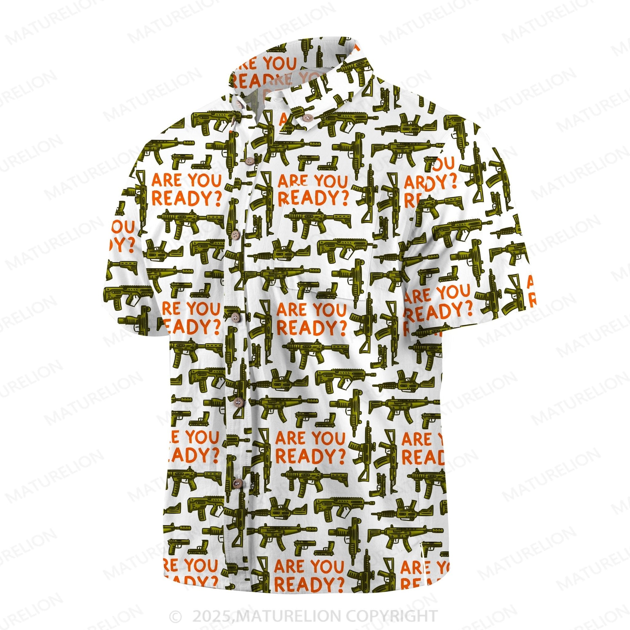 Maturelion Men's Hawaiian Shirt Coconut Bay Hawaiian Shirt