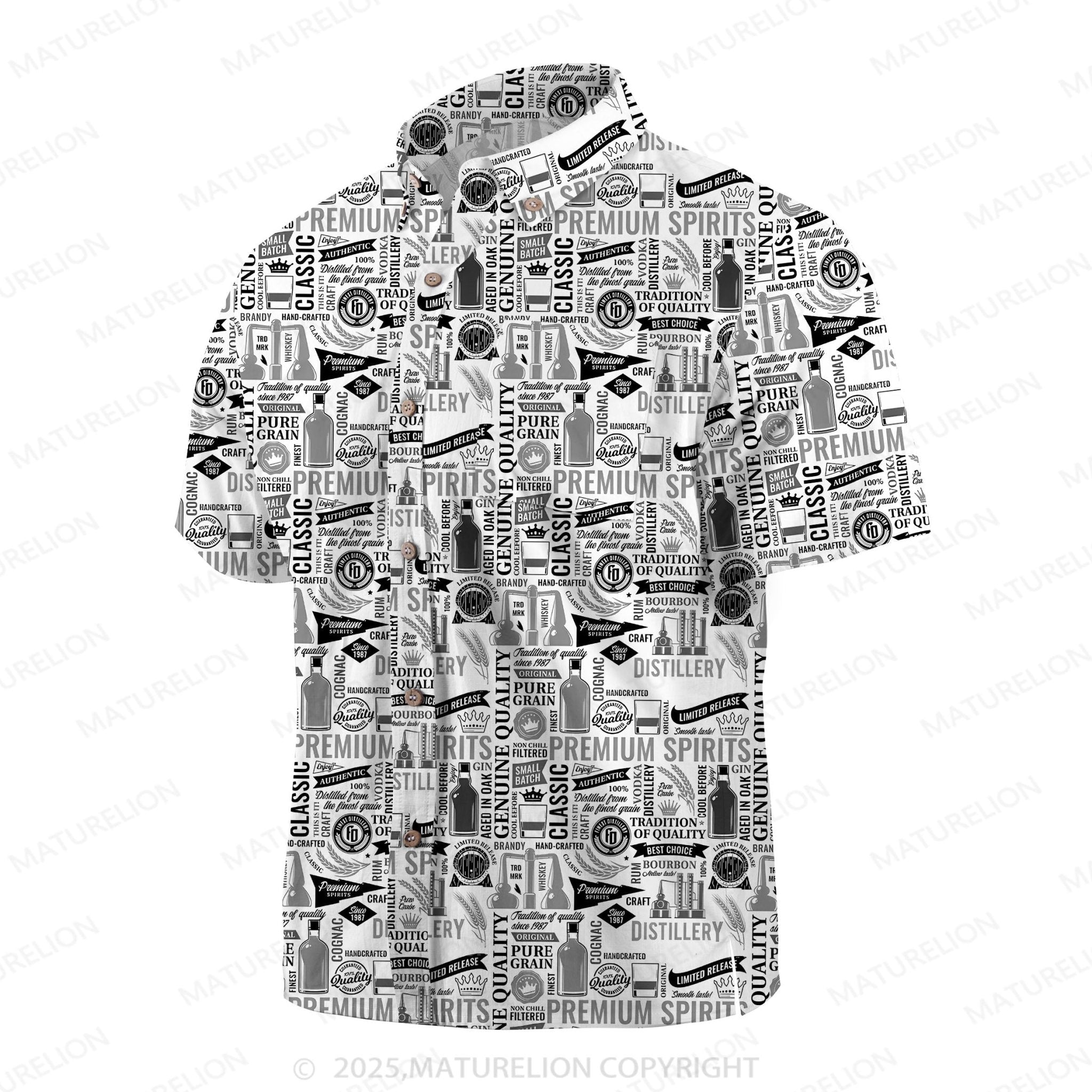 Maturelion Men's Hawaiian Shirt Floral Bliss Hawaiian Shirt