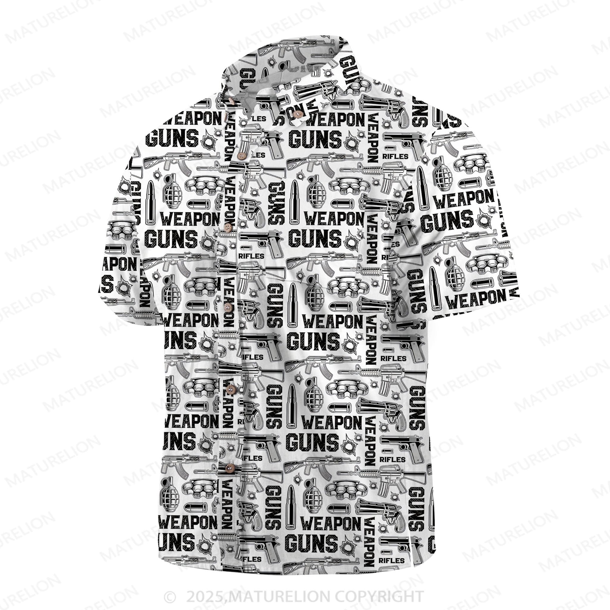 Maturelion Men's Hawaiian Shirt Tropical Breeze Hawaiian Shirt