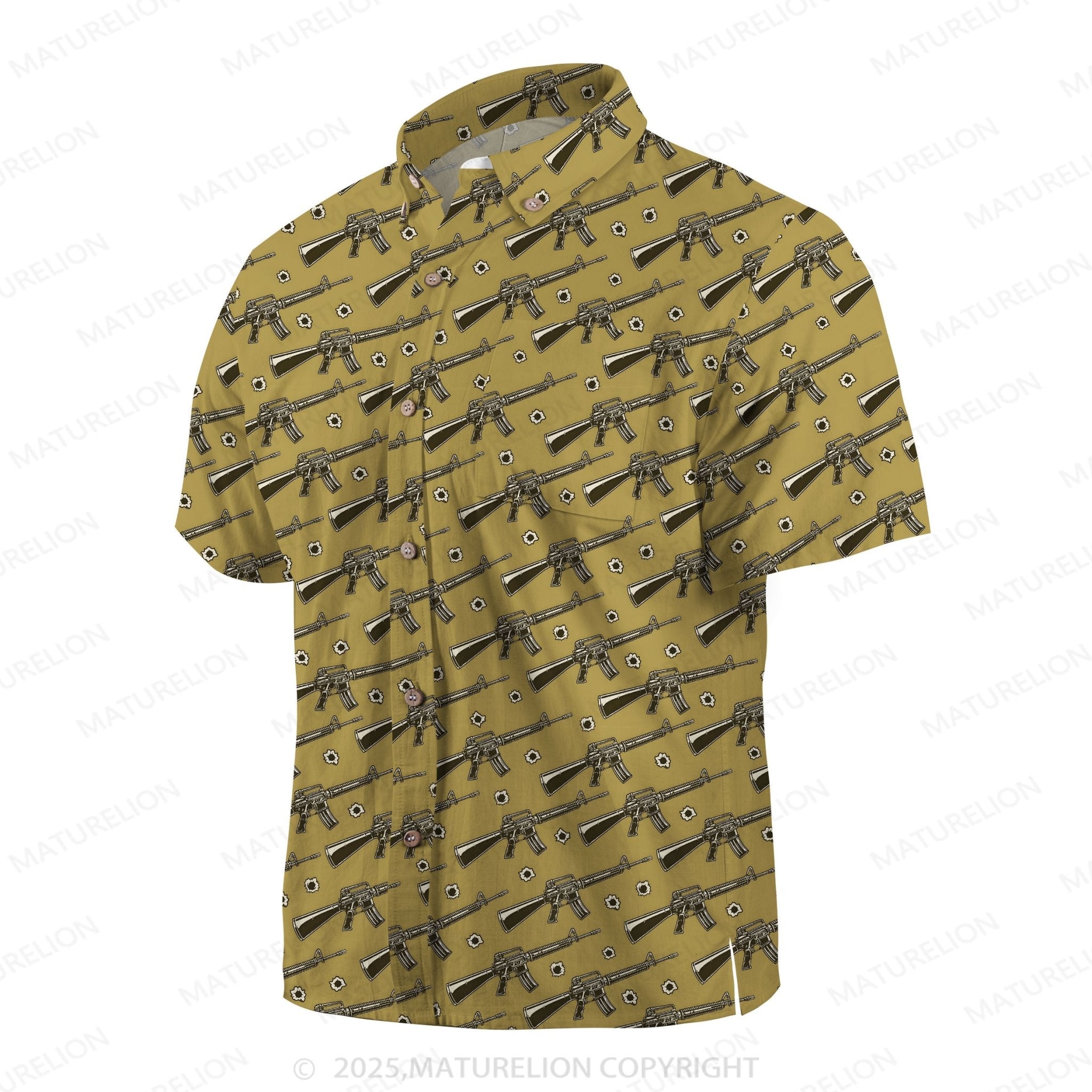 Maturelion Men's Hawaiian Shirt Sunset Paradise Hawaiian Shirt