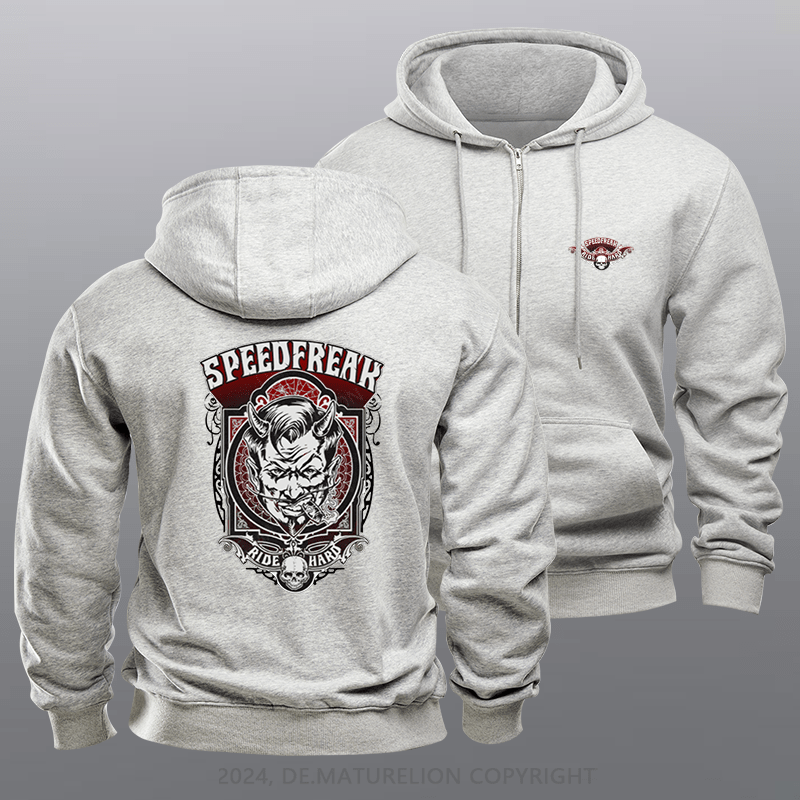Maturelion Men's Hoodie Hellraiser Zipper Hoodie