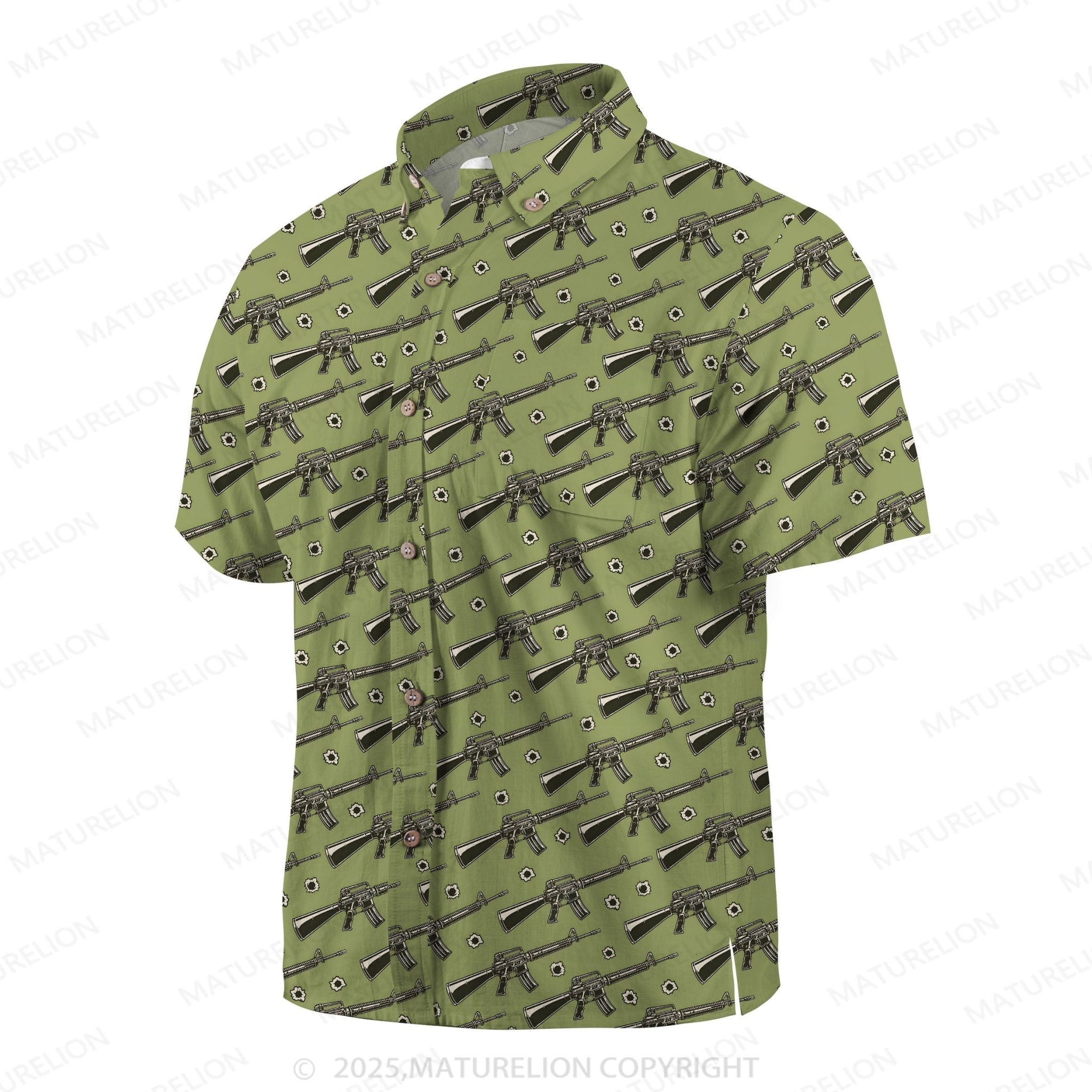 Maturelion Men's Hawaiian Shirt Sunset Paradise Hawaiian Shirt