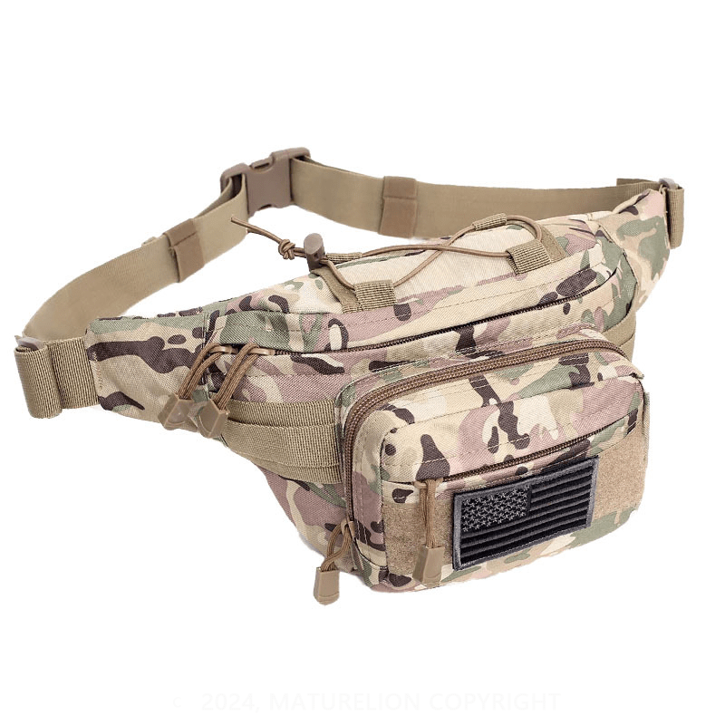 Maturelion Tacticool Military Tactical Fanny Pack with Adjustable Strap for Camping