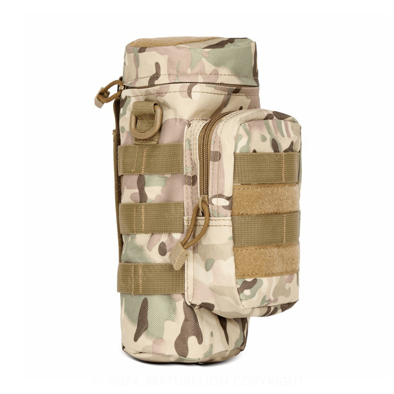 Maturelion Tactical Molle Water Bottle Pouch Holder Nylon Travel Outdoor Bag Kettle