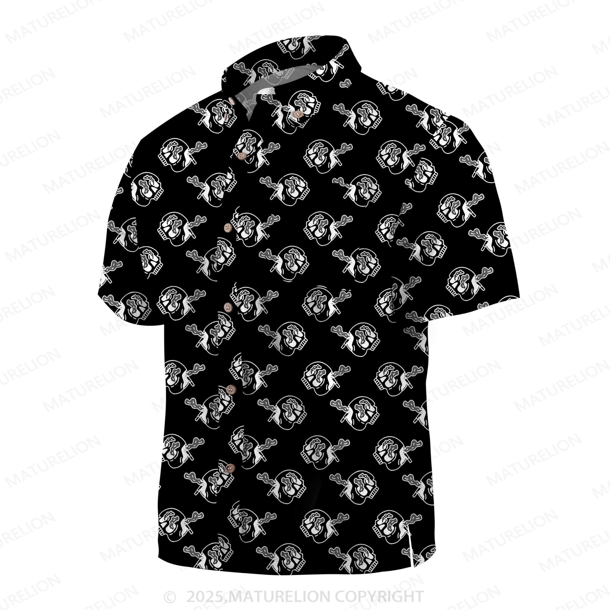 Maturelion Men's Hawaiian Shirt Vintage Island Hawaiian Shirt
