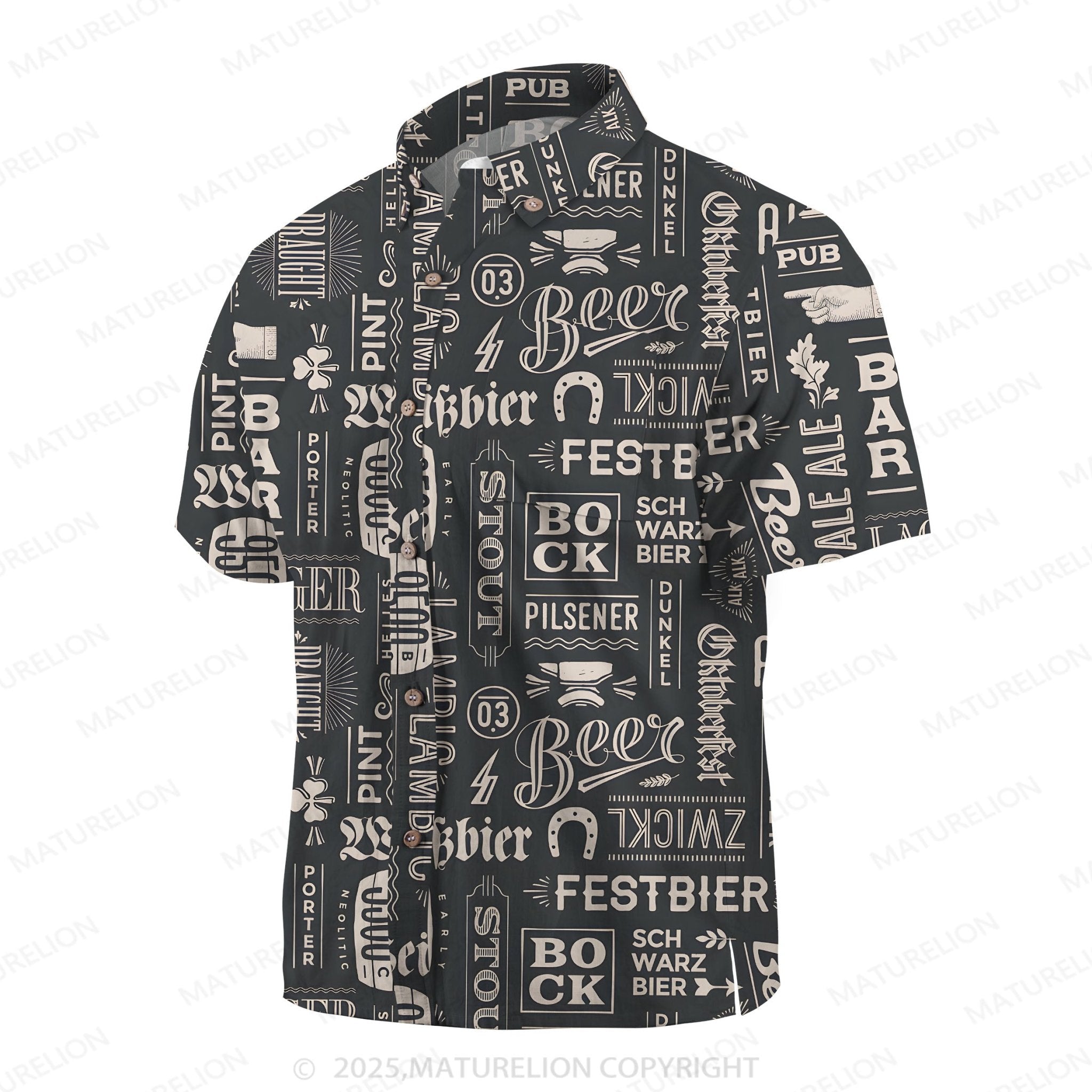 Maturelion Men's Hawaiian Shirt Sunset Vibes Hawaiian Shirt