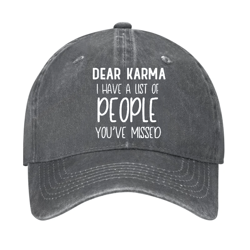 Dear Krama I Have A List Of People You've Missed Cap