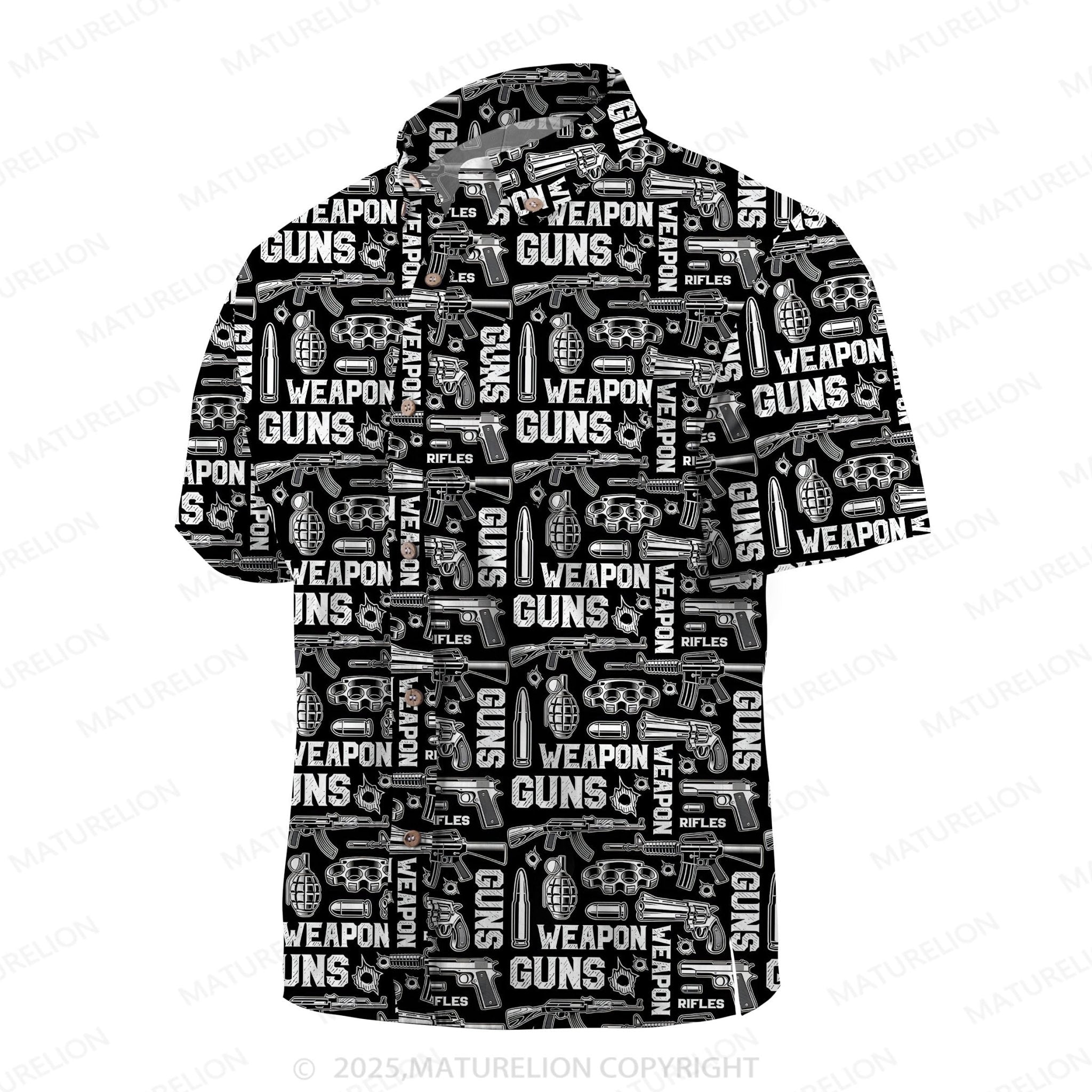 Maturelion Men's Hawaiian Shirt Tropical Breeze Hawaiian Shirt