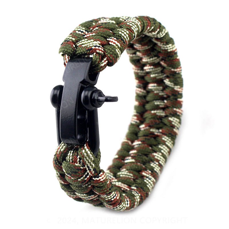 Maturelion Texas Bushcraft Firecraft Cord Survival Bracelet