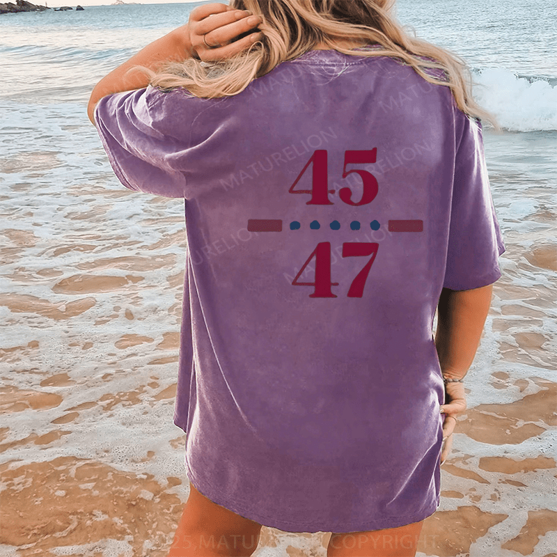 Maturelion Won's T-shirts 2025 T-Shirt  Washed T-Shirt