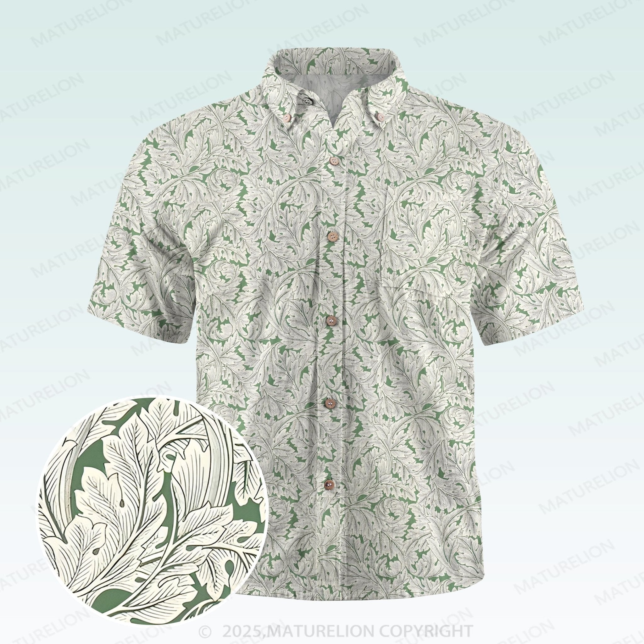 Maturelion Men's Hawaiian Shirt Tropically Mischievous Hawaiian Shirt