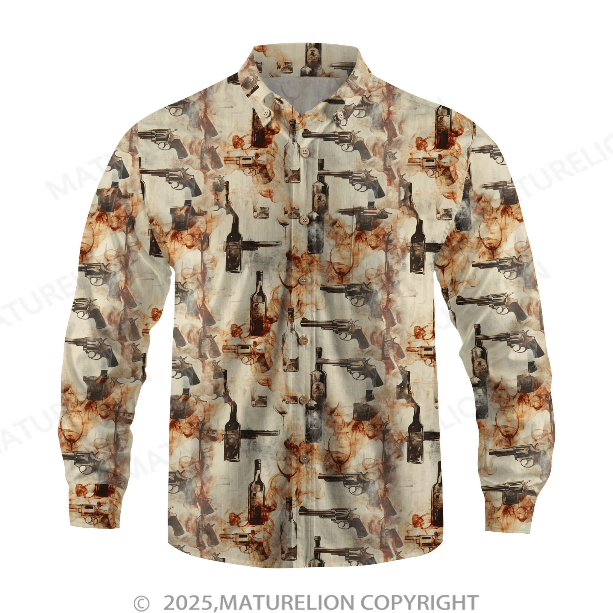 Maturelion Men's Hawaiian Shirt Feel the Heat and Feel the Passion Hawaiian Shirt