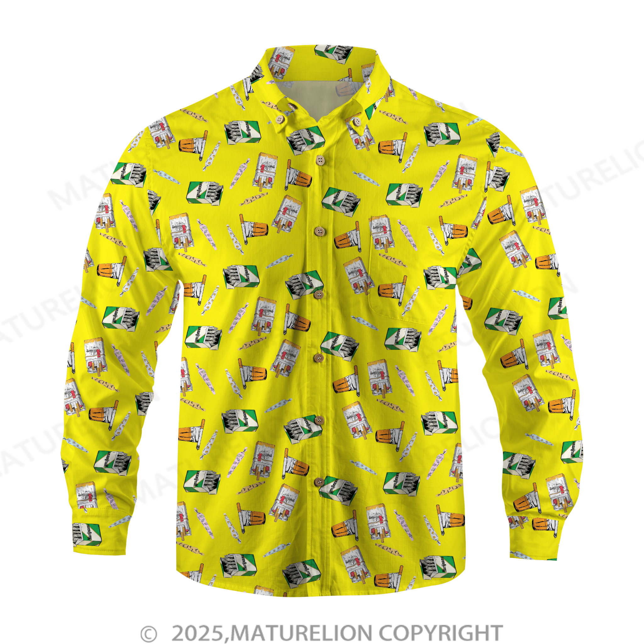 Maturelion Men's Hawaiian Shirt Tropical Bliss and Endless Thrills Hawaiian Shirt