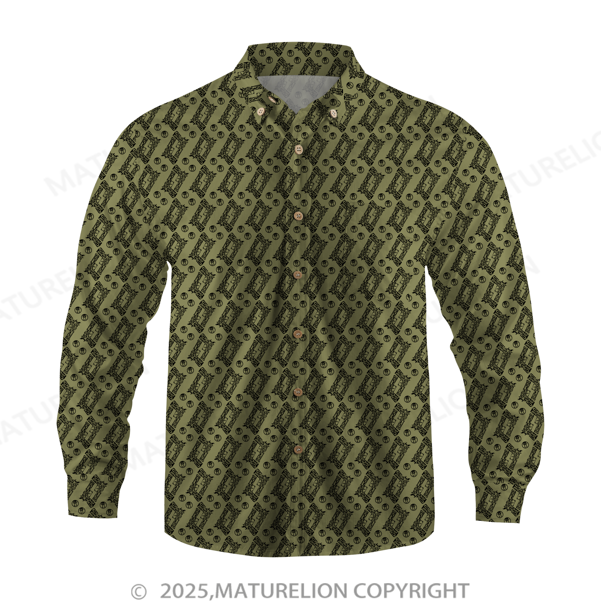 Maturelion Men's Hawaiian Shirt Floral Rush Hawaiian Shirt