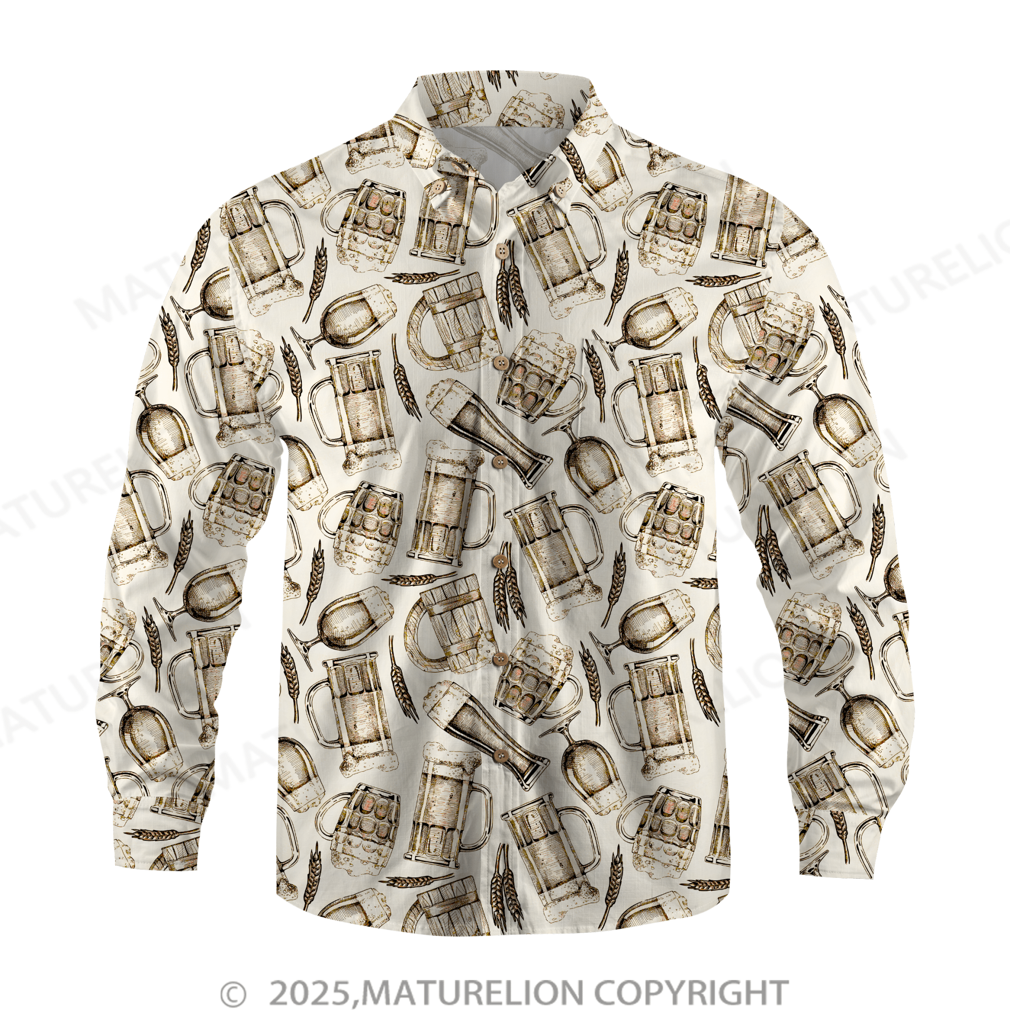 Maturelion Men's Hawaiian Shirt Aloha Sunset Hawaiian Shirt