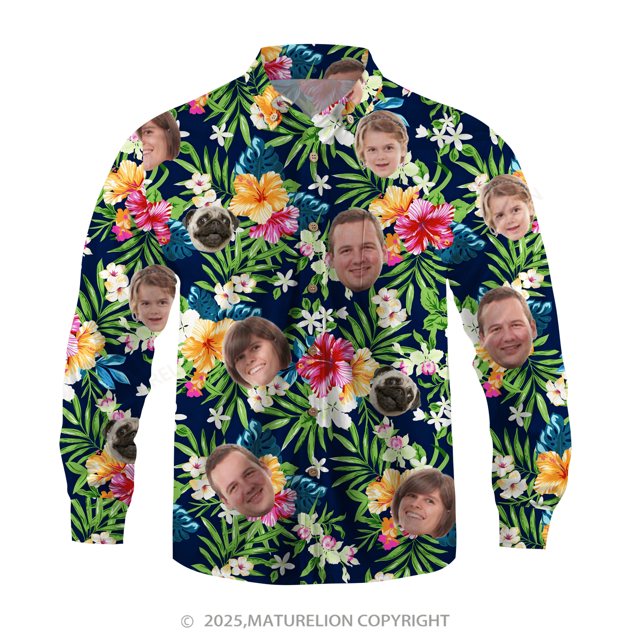 Maturelion Aloha Shirts Hawaiian Shirt with a Personalized Touch Hawaiian Shirt