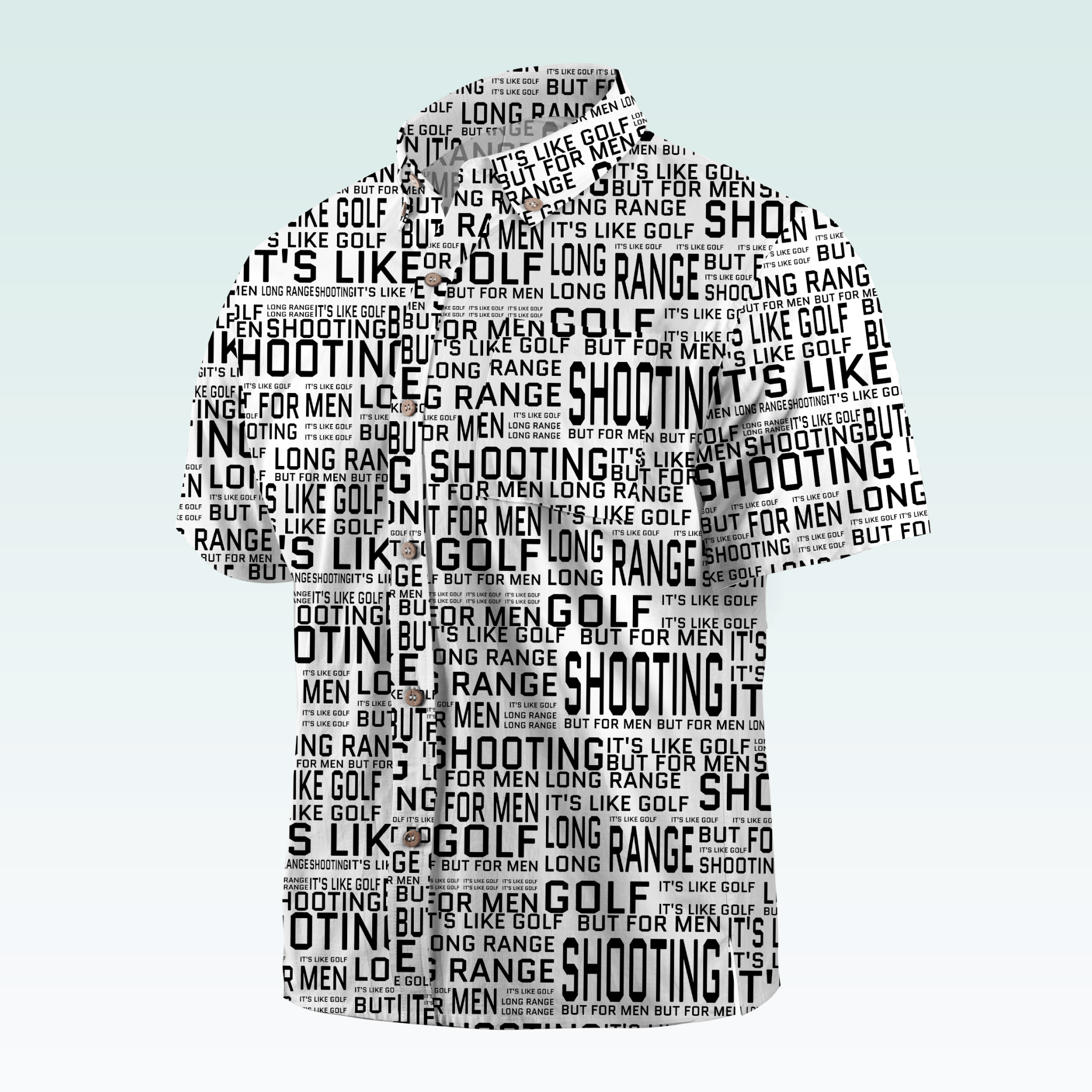 Maturelion Men's Hawaiian Shirt Long Range Shooting It's Like Golf But For Men Hawaiian Shirt
