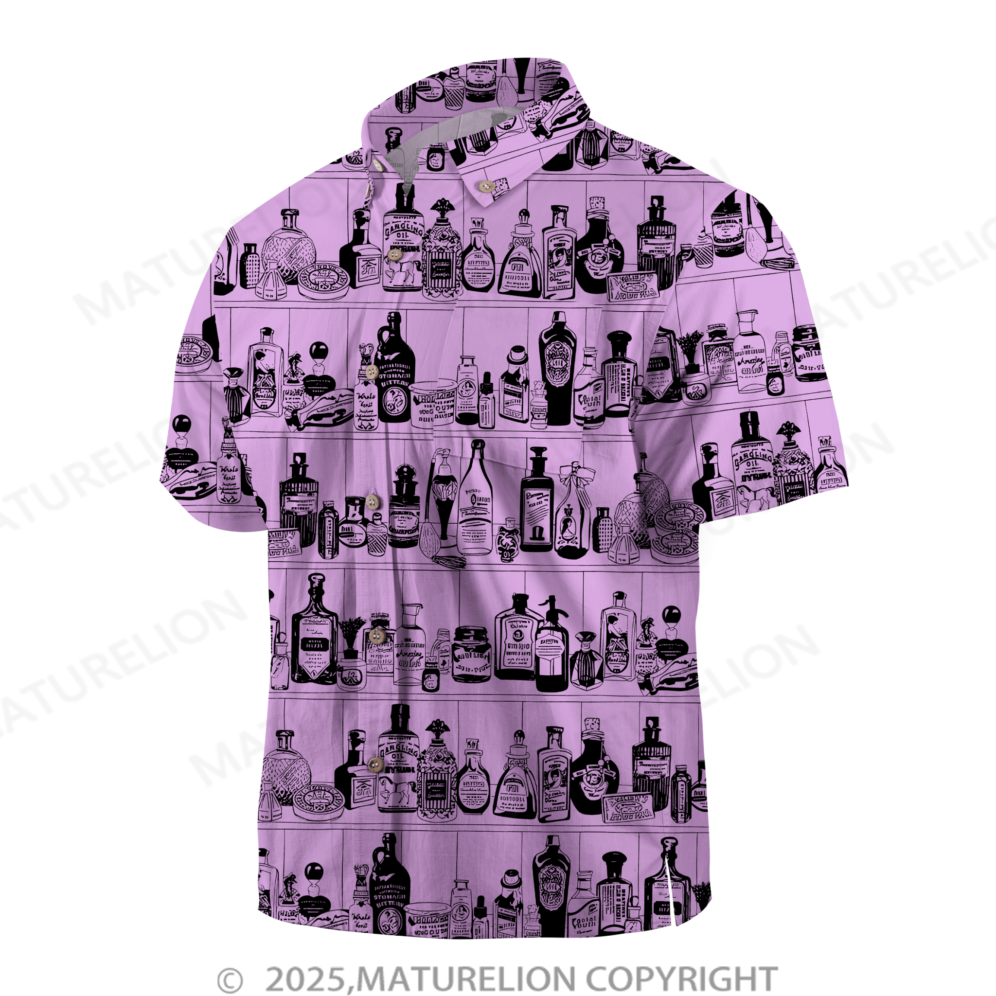 Maturelion Men's Hawaiian Shirt Pacific Flow Hawaiian Shirt