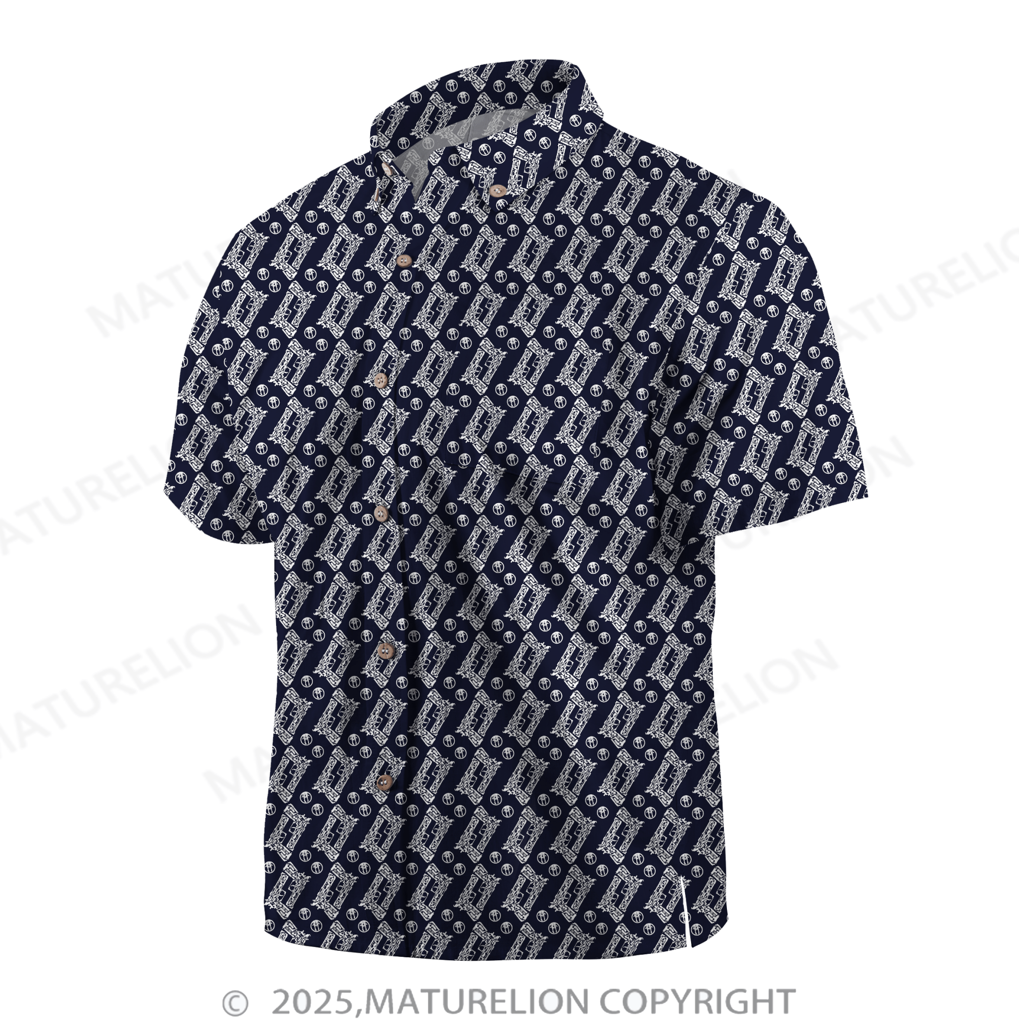 Maturelion Men's Hawaiian Shirt Exotic Escape Hawaiian Shirt