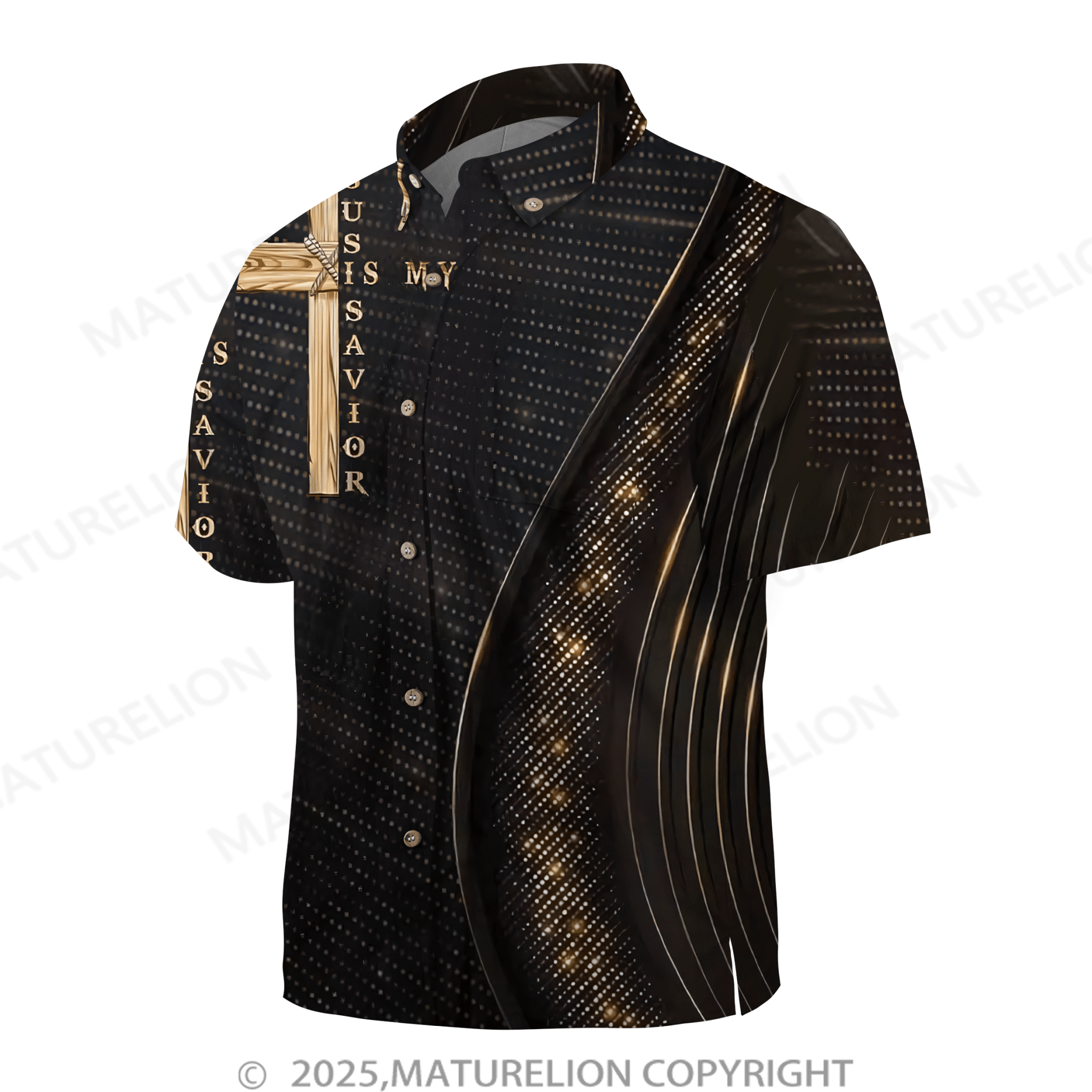 Maturelion Jesus Is My Sarvior The Cross Hawaiian Shirt