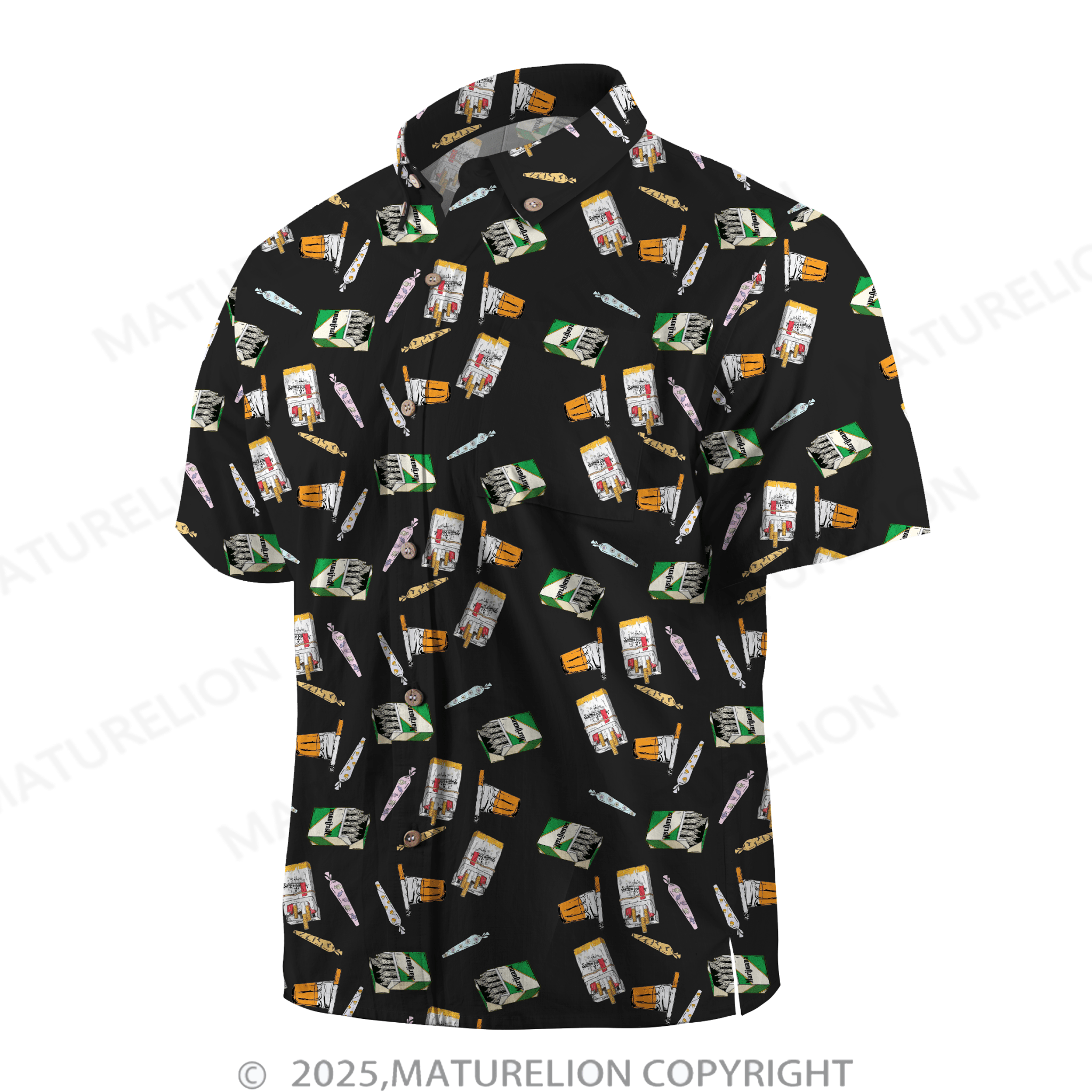 Maturelion Men's Hawaiian Shirt Seduction in the Sand Hawaiian Shirt