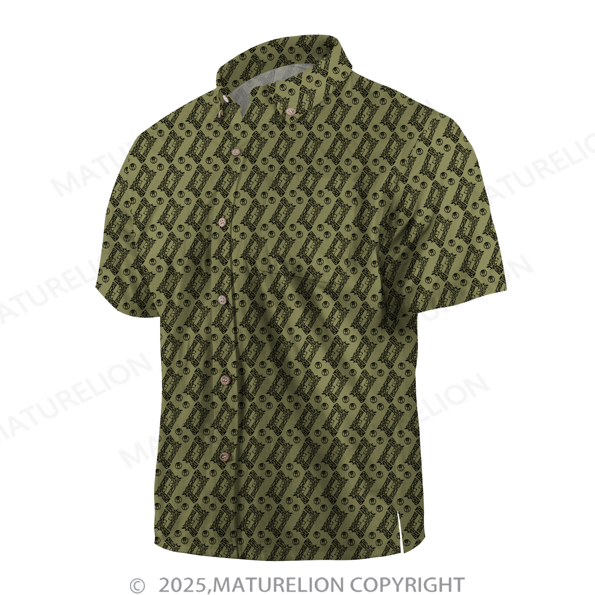 Maturelion Men's Hawaiian Shirt Exotic Escape Hawaiian Shirt