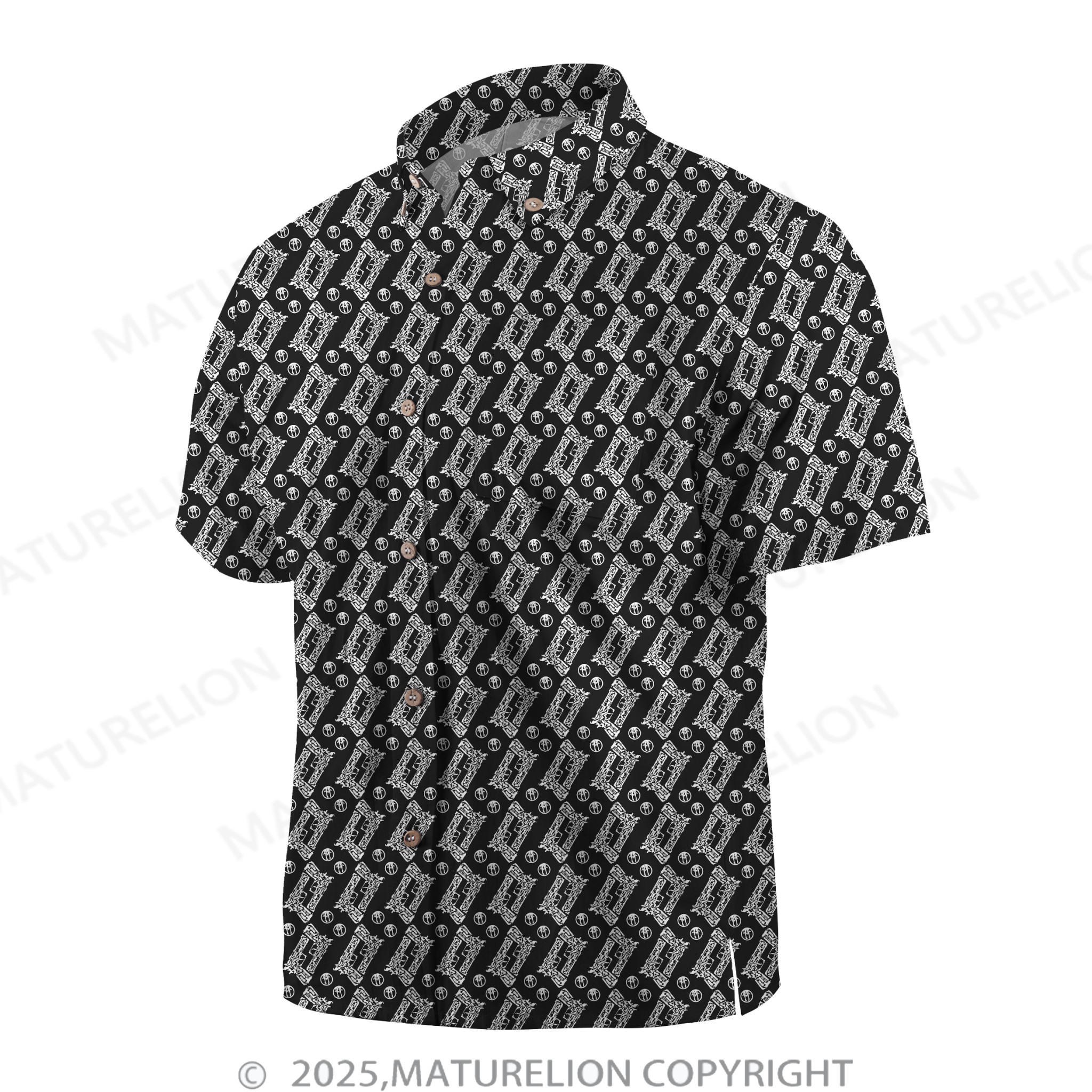 Maturelion Men's Hawaiian Shirt Exotic Escape Hawaiian Shirt