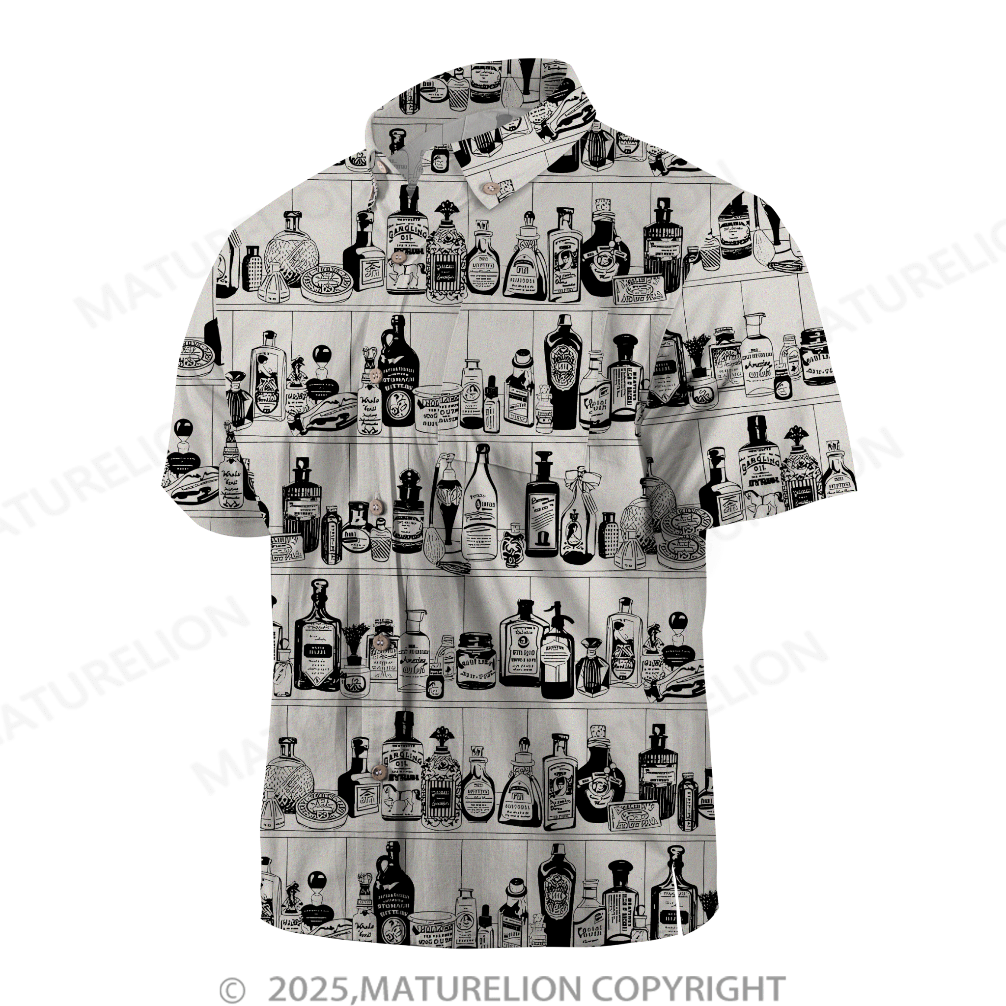 Maturelion Men's Hawaiian Shirt Pacific Flow Hawaiian Shirt