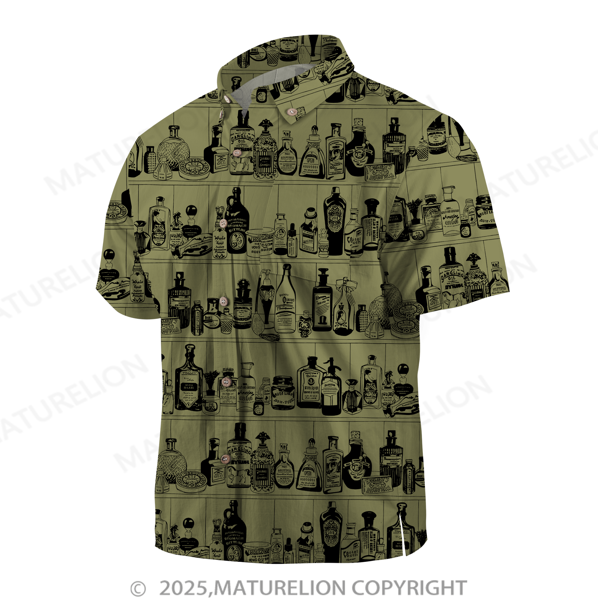 Maturelion Men's Hawaiian Shirt Pacific Flow Hawaiian Shirt