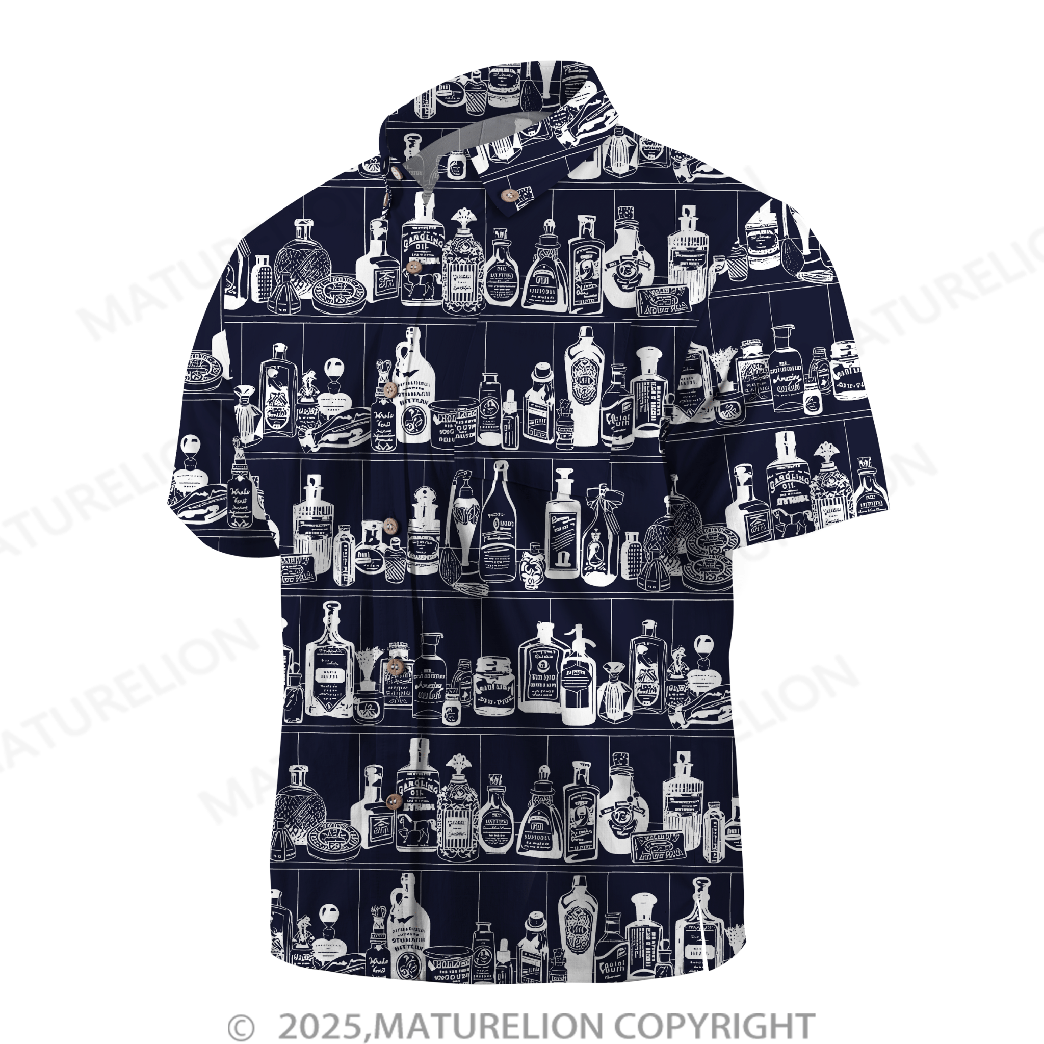 Maturelion Men's Hawaiian Shirt Pacific Flow Hawaiian Shirt