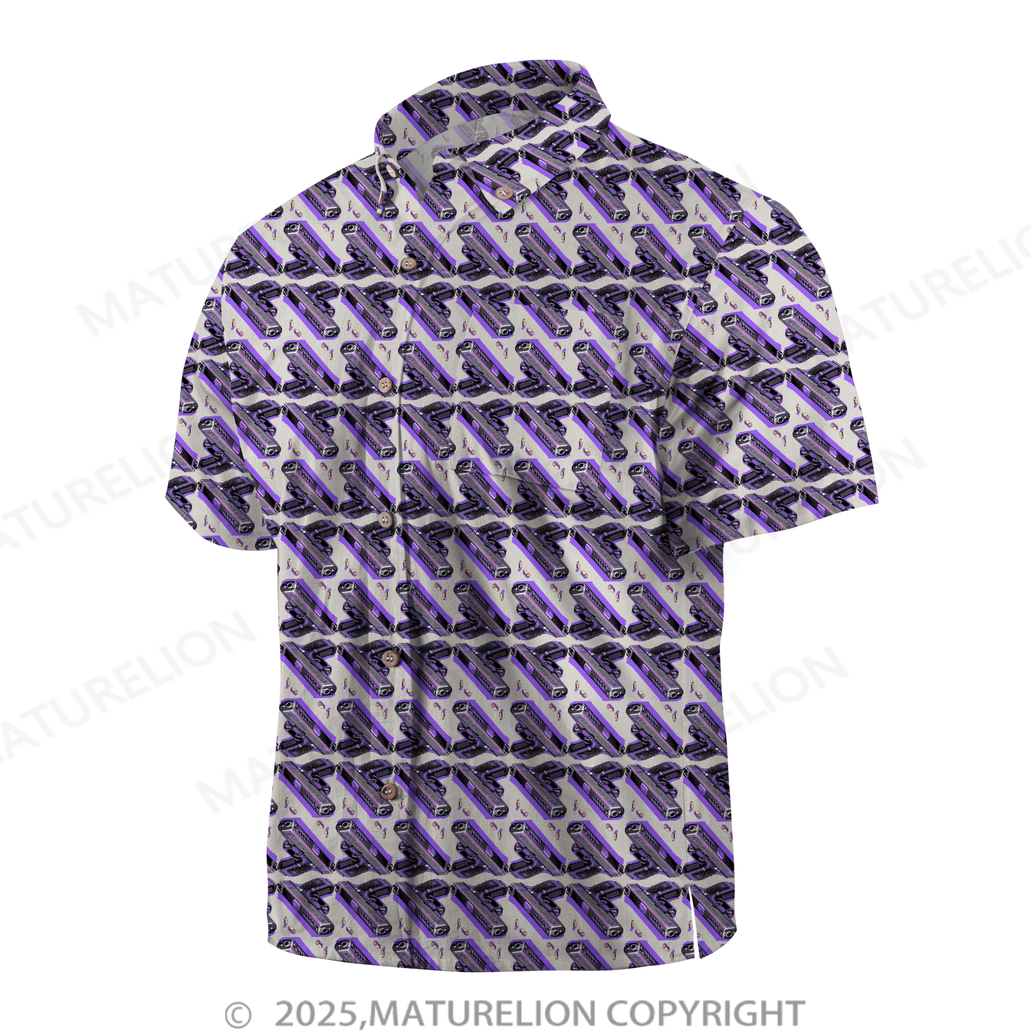 Maturelion Men's Hawaiian Shirt Island Heat Hawaiian Shirt