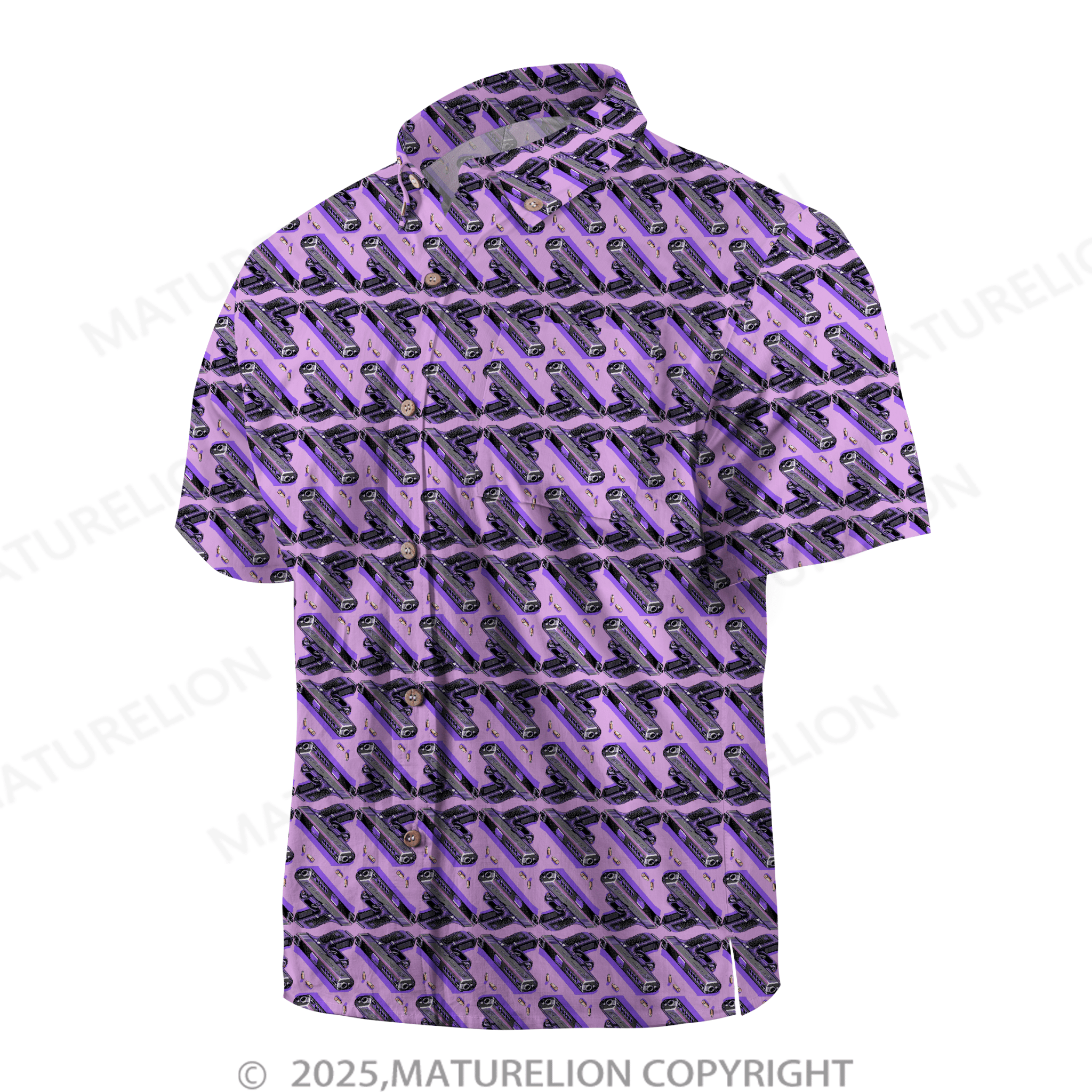 Maturelion Men's Hawaiian Shirt Island Heat Hawaiian Shirt