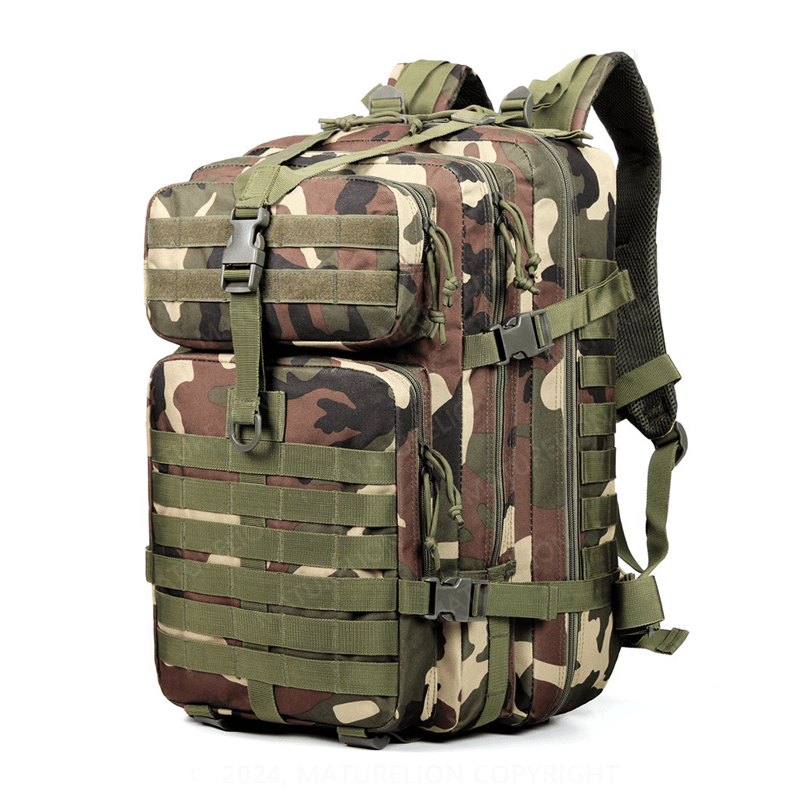 Maturelion HUNTVP 1000D Tactical Backpack 45L Military MOLLE Backpack Assault Pack Army Camping Hiking Rucksack Outdoor Backpack