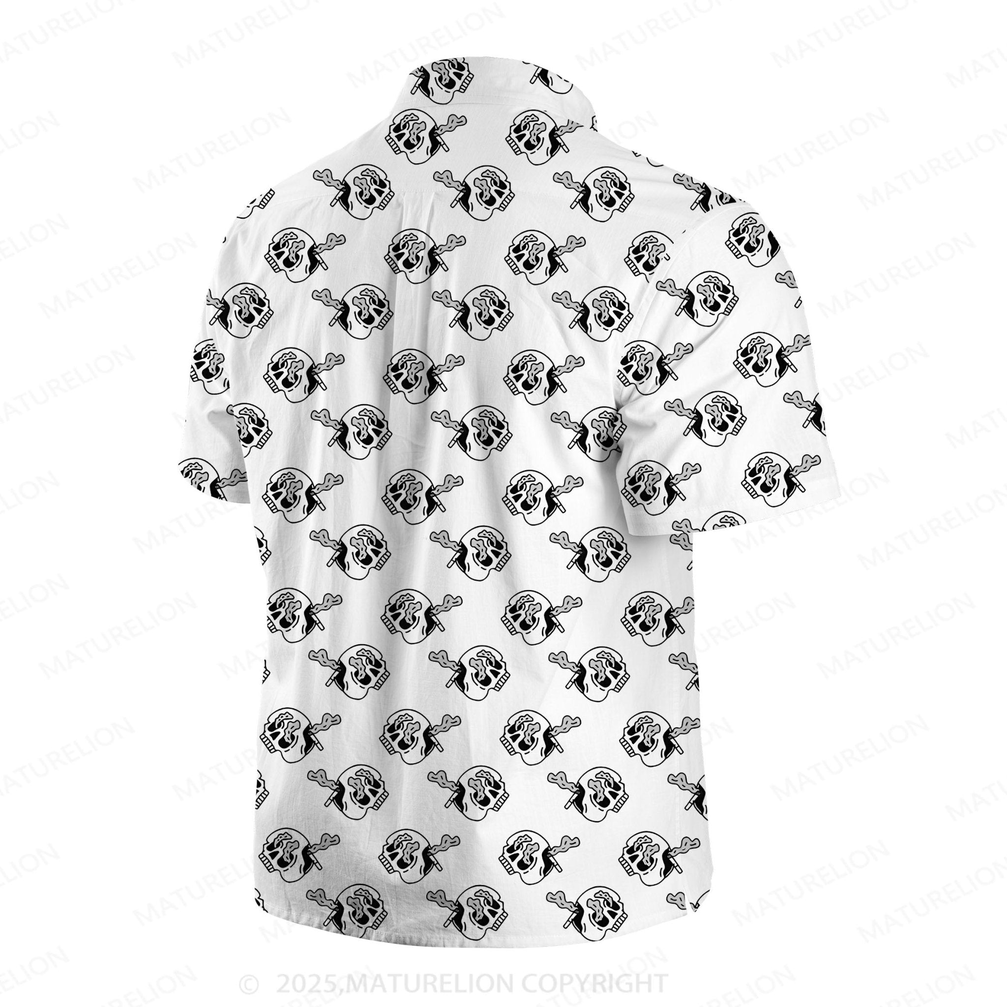 Maturelion Men's Hawaiian Shirt Vintage Island Hawaiian Shirt