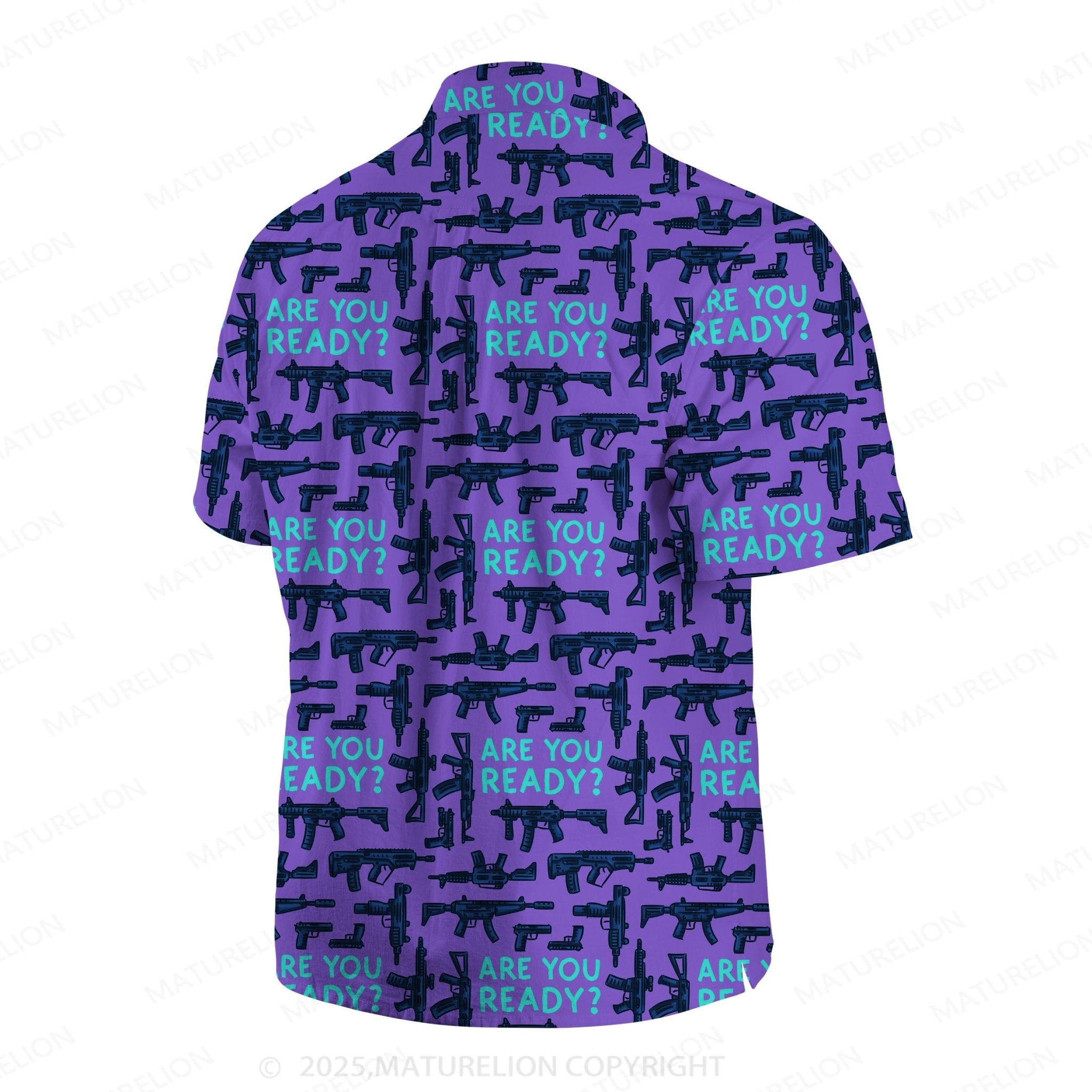 Maturelion Men's Hawaiian Shirt Coconut Bay Hawaiian Shirt